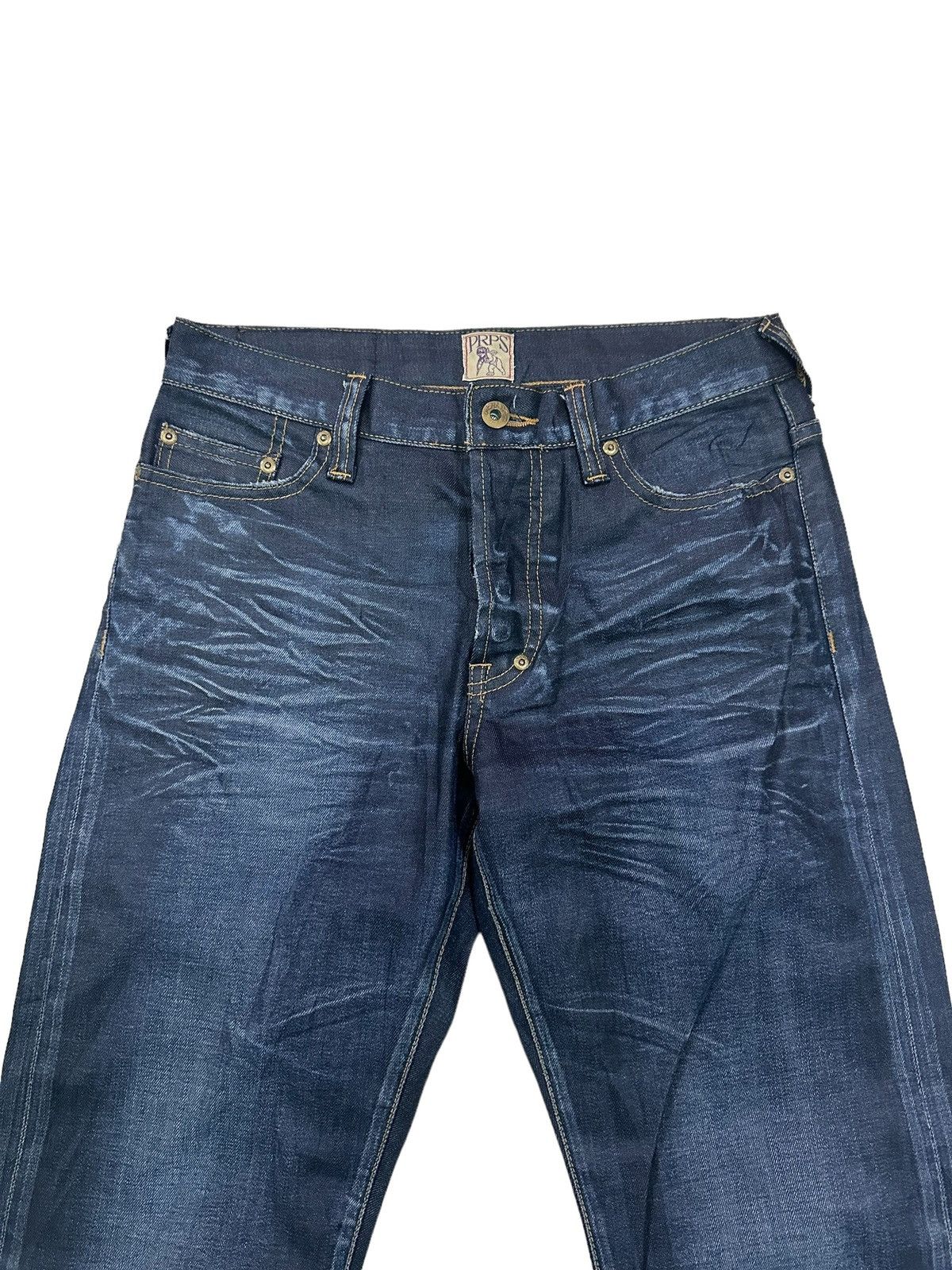 Prps PRPS BLUE DENIM WAX JEANS Size US 26 / EU 42 - 2 Thumbnail