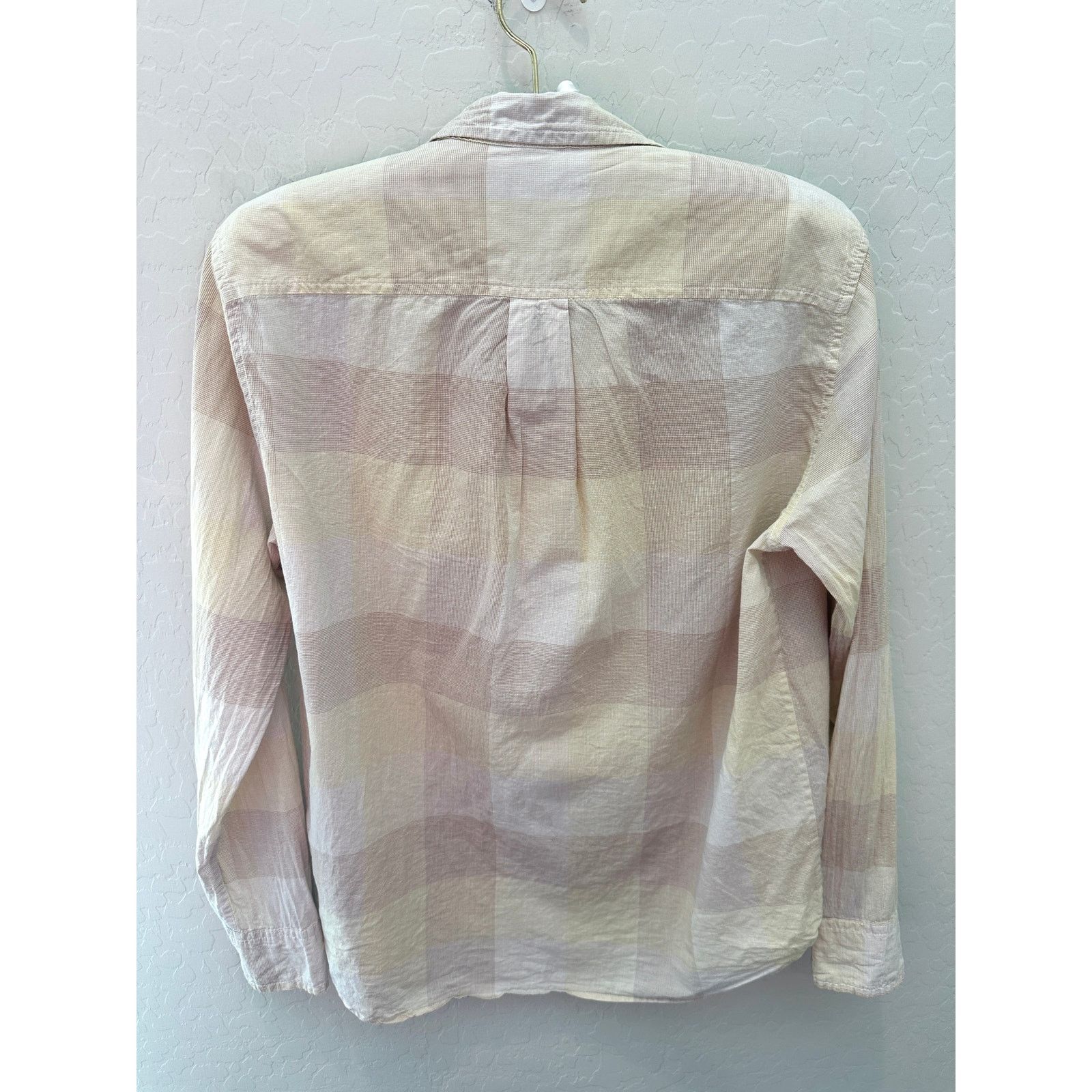 Everlane EVERLANE | The Relaxed Air Muted Checkered Cotton Shirt Size XS / US 0-2 / IT 36-38 - 4 Thumbnail