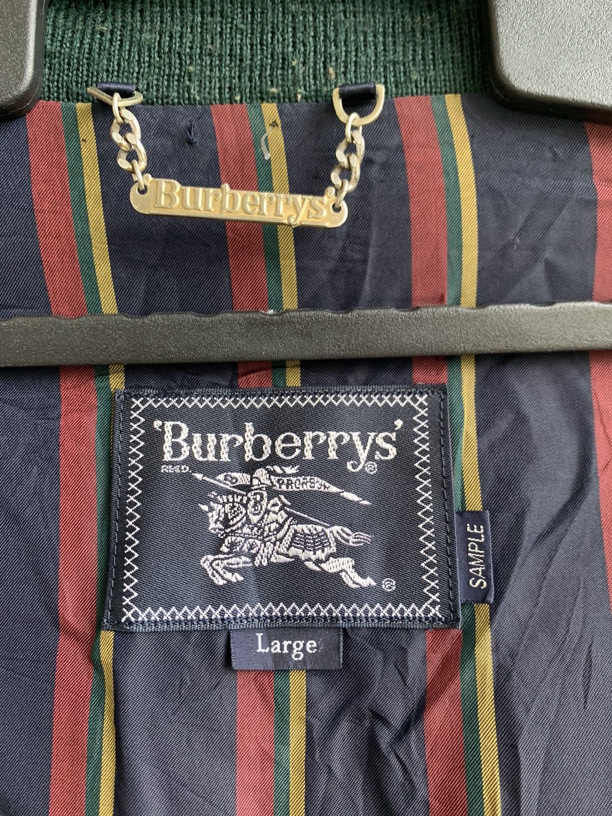 Burberry Vintage Burberrys Wool Bomber Jacket Sample Size US L / EU 52-54 / 3 - 18 Thumbnail