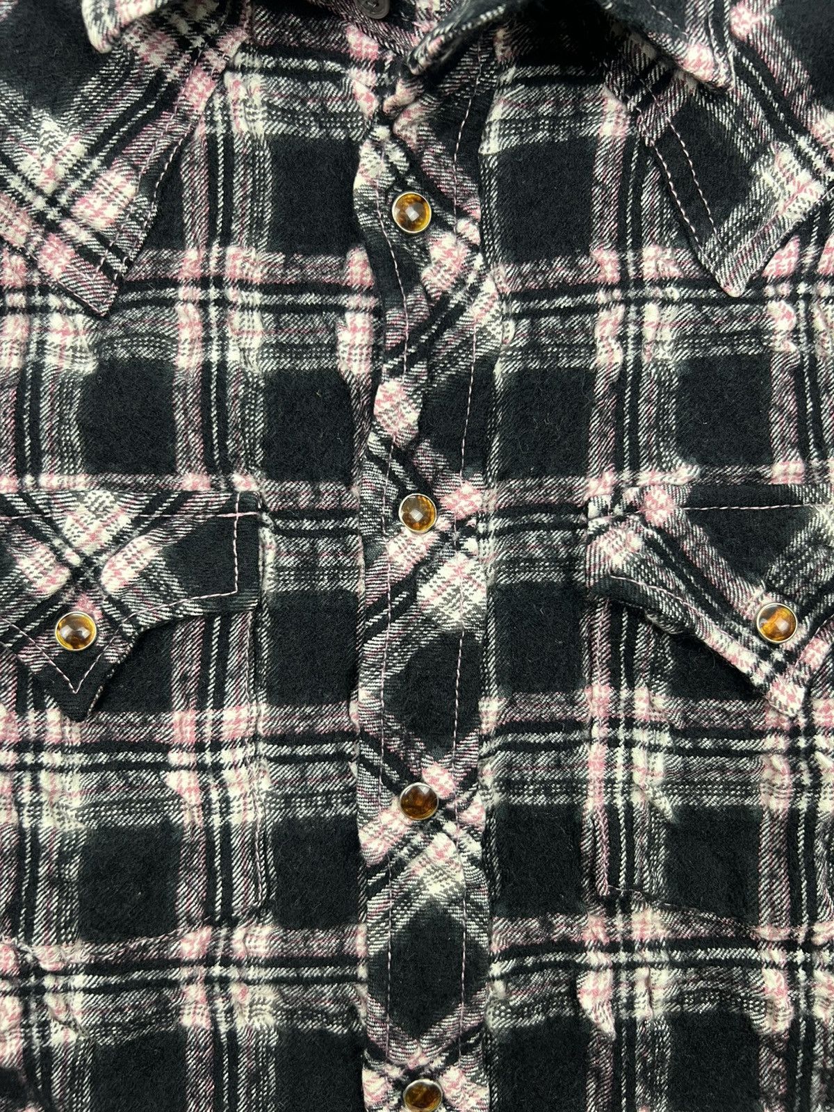 Japanese Brand Paranoid Plaid Western Shirt Size XS / US 0-2 / IT 36-38 - 8 Thumbnail