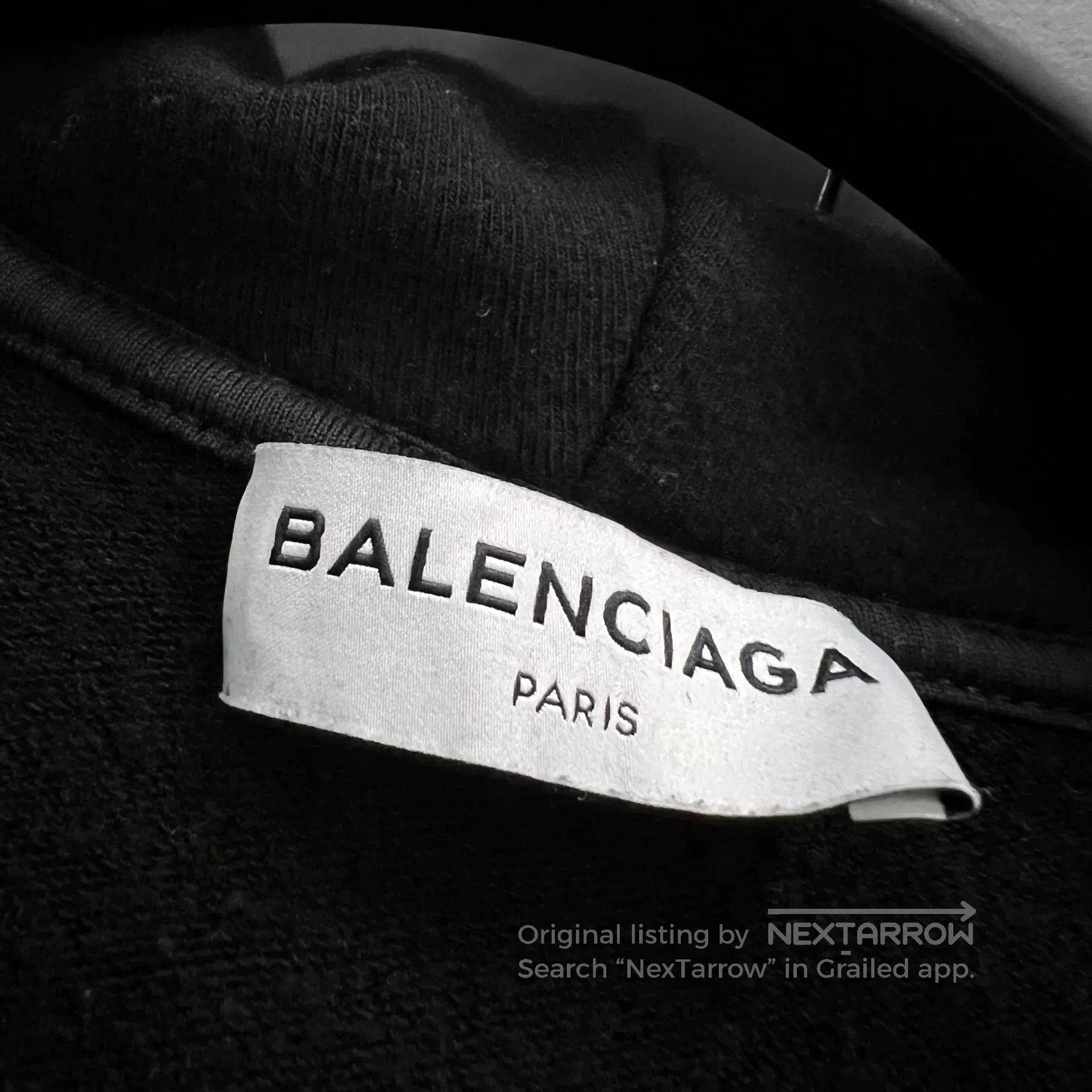 Balenciaga balenciaga black embroidered hoodie size xs. Size US XS / EU 42 / 0 - 2 Thumbnail