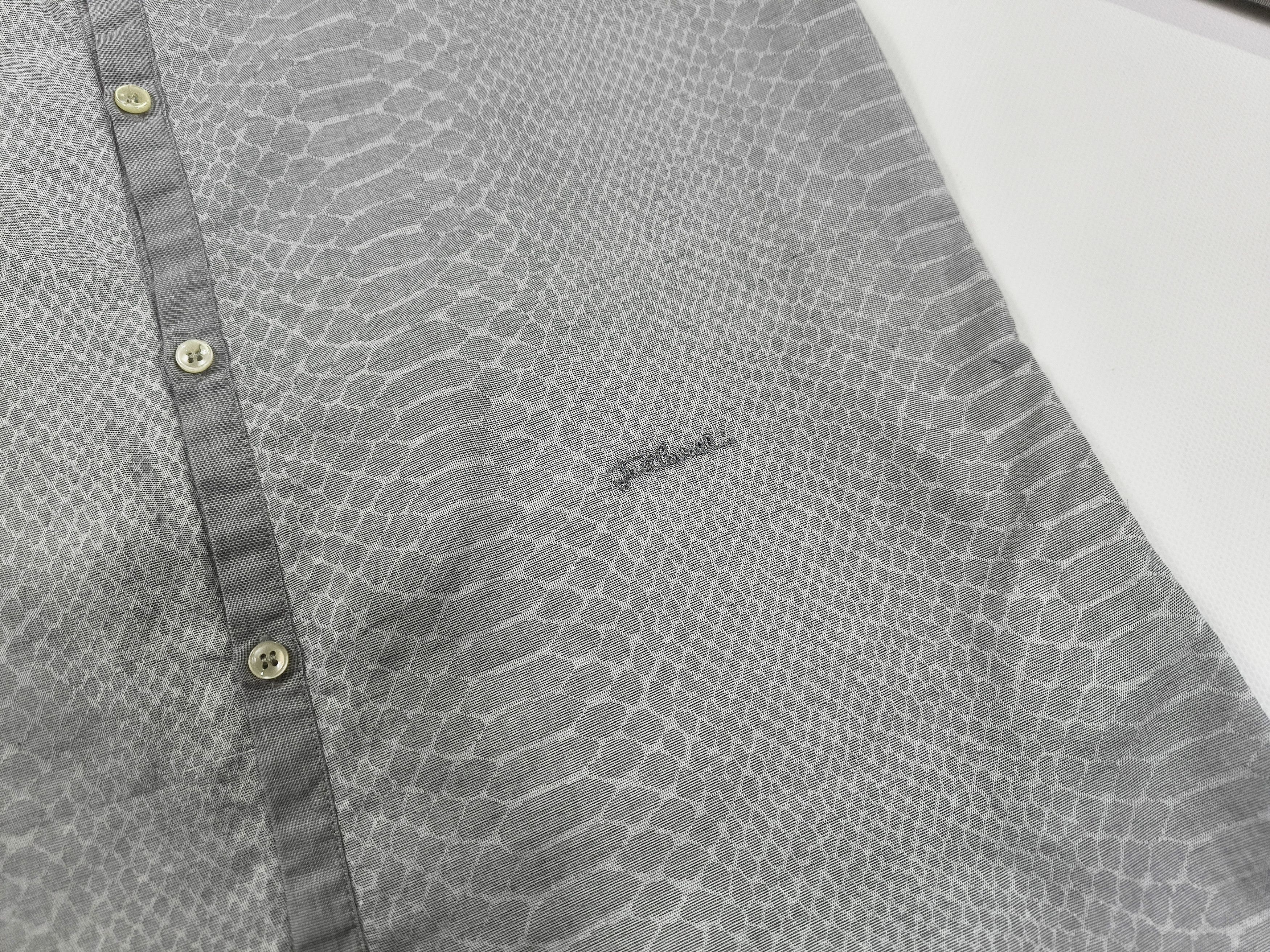 Just Cavalli Just Cavalli Gray Snake Pattern Cotton Shirt Size 46 Size US M / EU 48-50 / 2 - 5 Thumbnail
