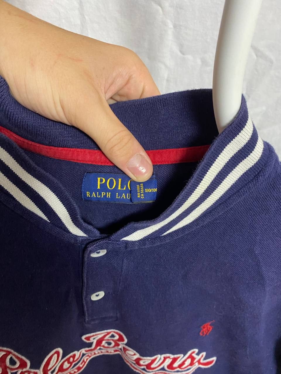 Polo Ralph Lauren 🐻 Ralph Lauren "Polo Bears" Varsity Polo – Retro Collegiate Size US L / EU 52-54 / 3 - 4 Thumbnail