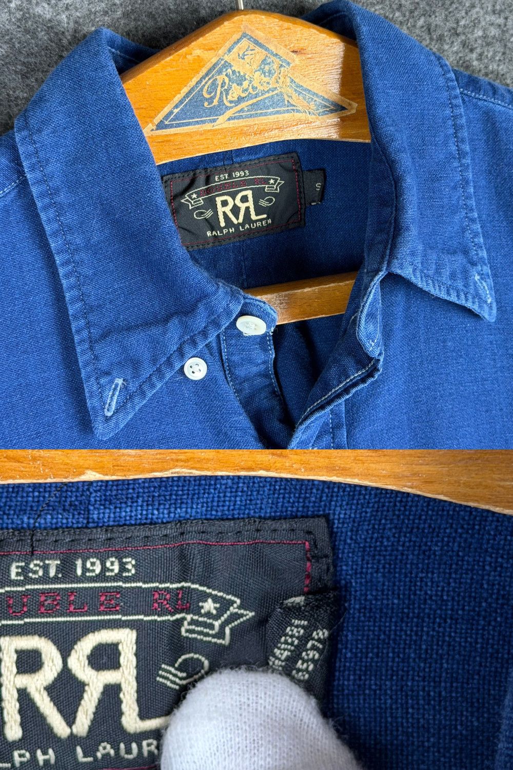 RRL Ralph Lauren SS13 RRL Indigo Work Shirt - Small Size US S / EU 44-46 / 1 - 10 Thumbnail