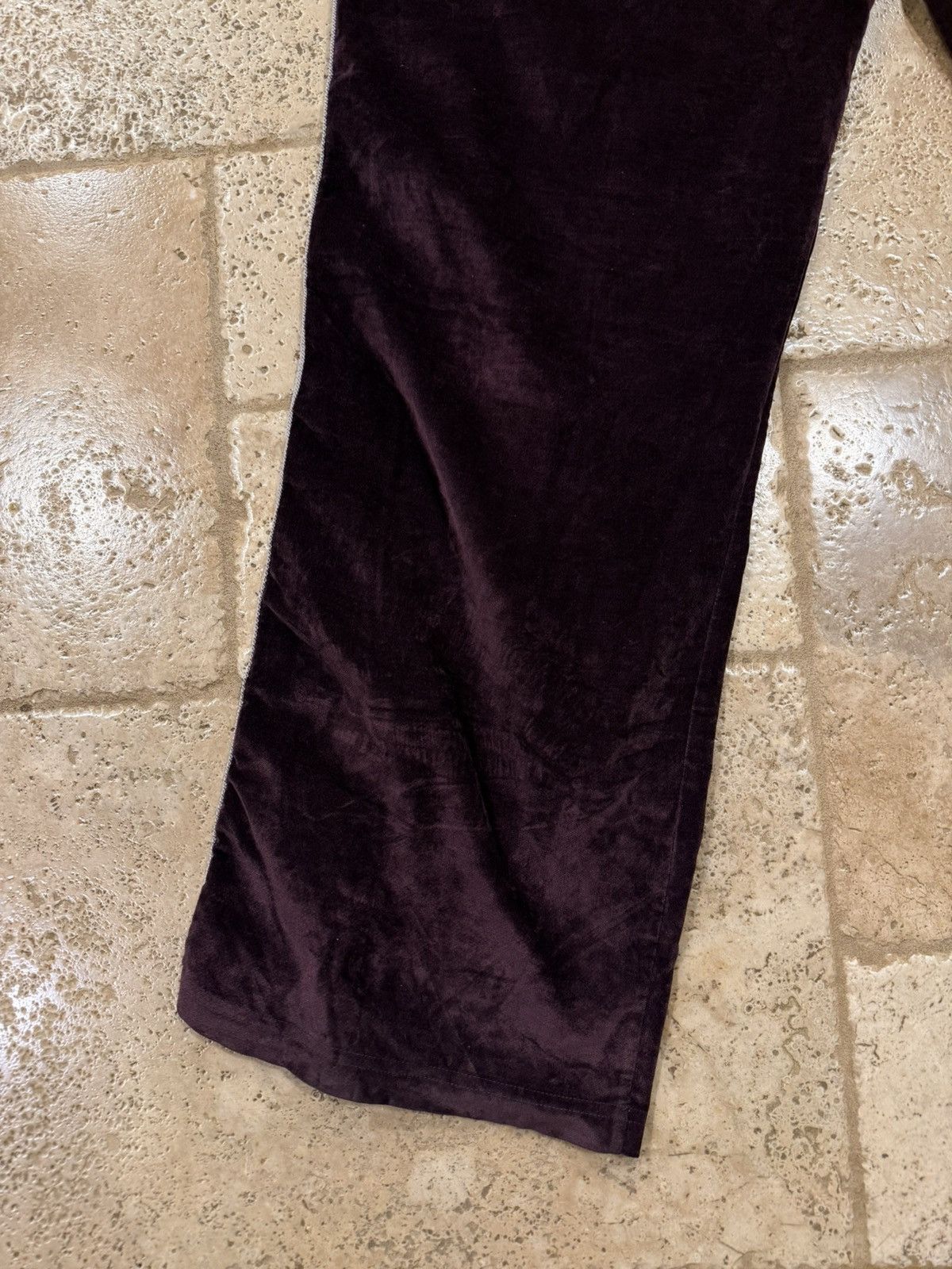 Needles Needles Velour Velvet Burgandy Red Striped Track Pants Size US 34 / EU 50 - 7 Thumbnail