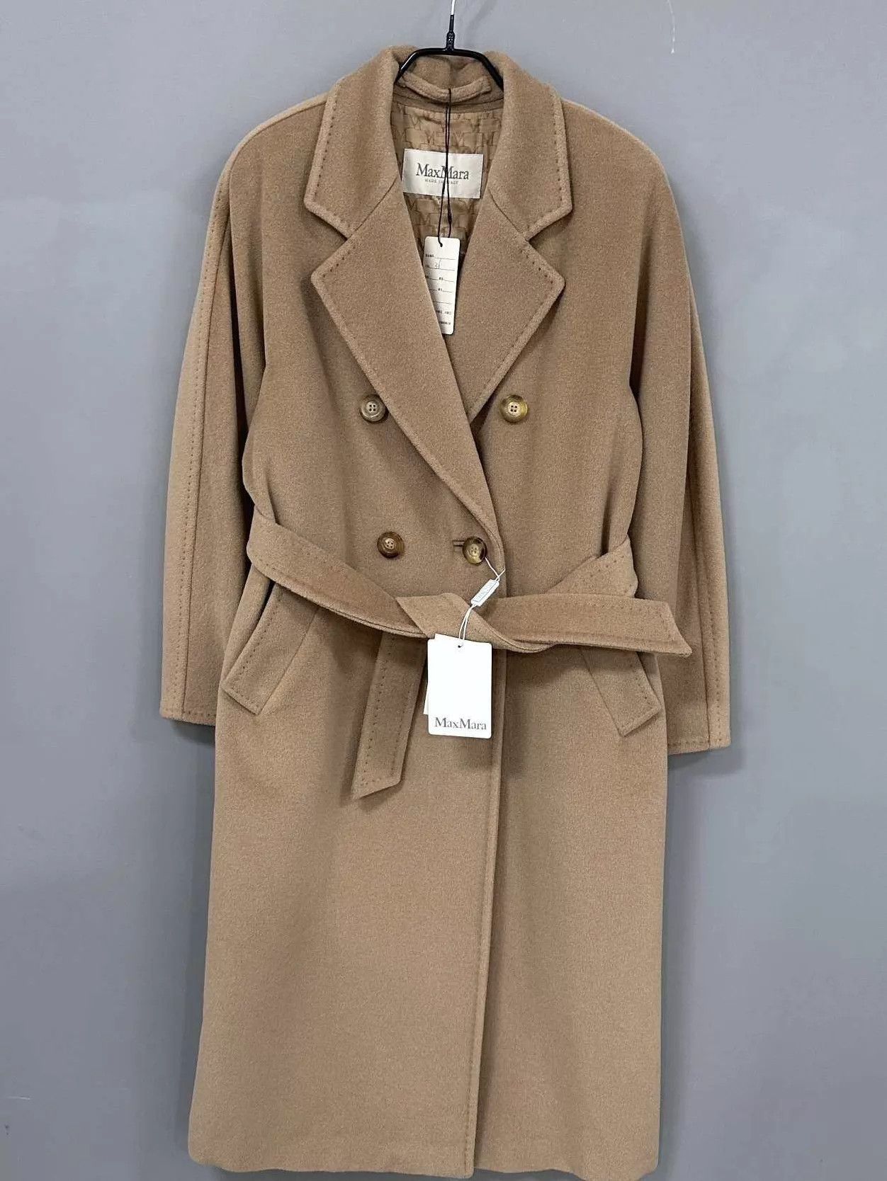 Max Mara MaxMara 101801 Camel Long Overcoat 36 New with Tags Size XS / US 0-2 / IT 36-38 - 1 Thumbnail
