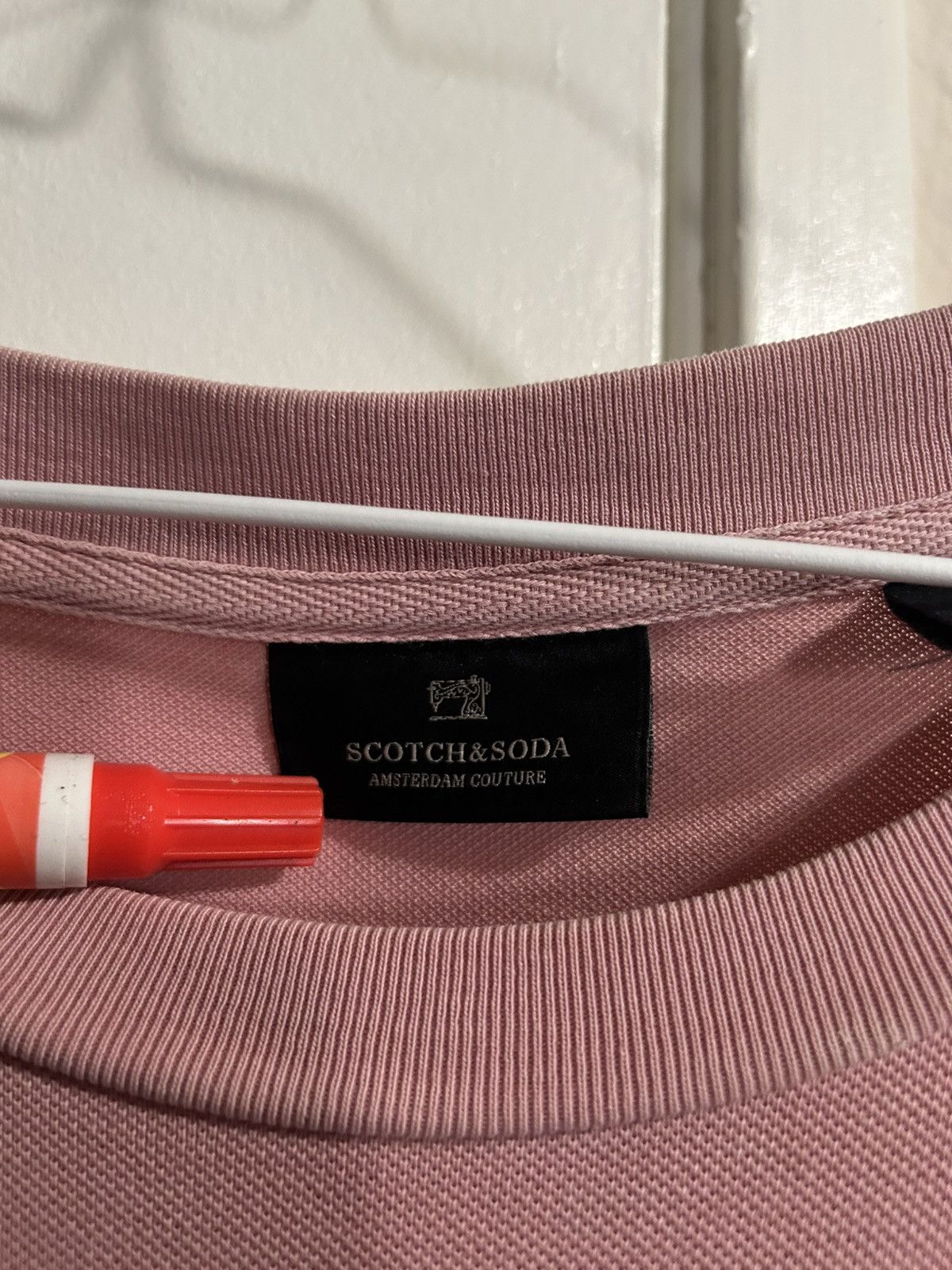 Scotch & Soda Scotch & Soda Pink Casual Tee L/XL Size US XL / EU 56 / 4 - 2 Thumbnail