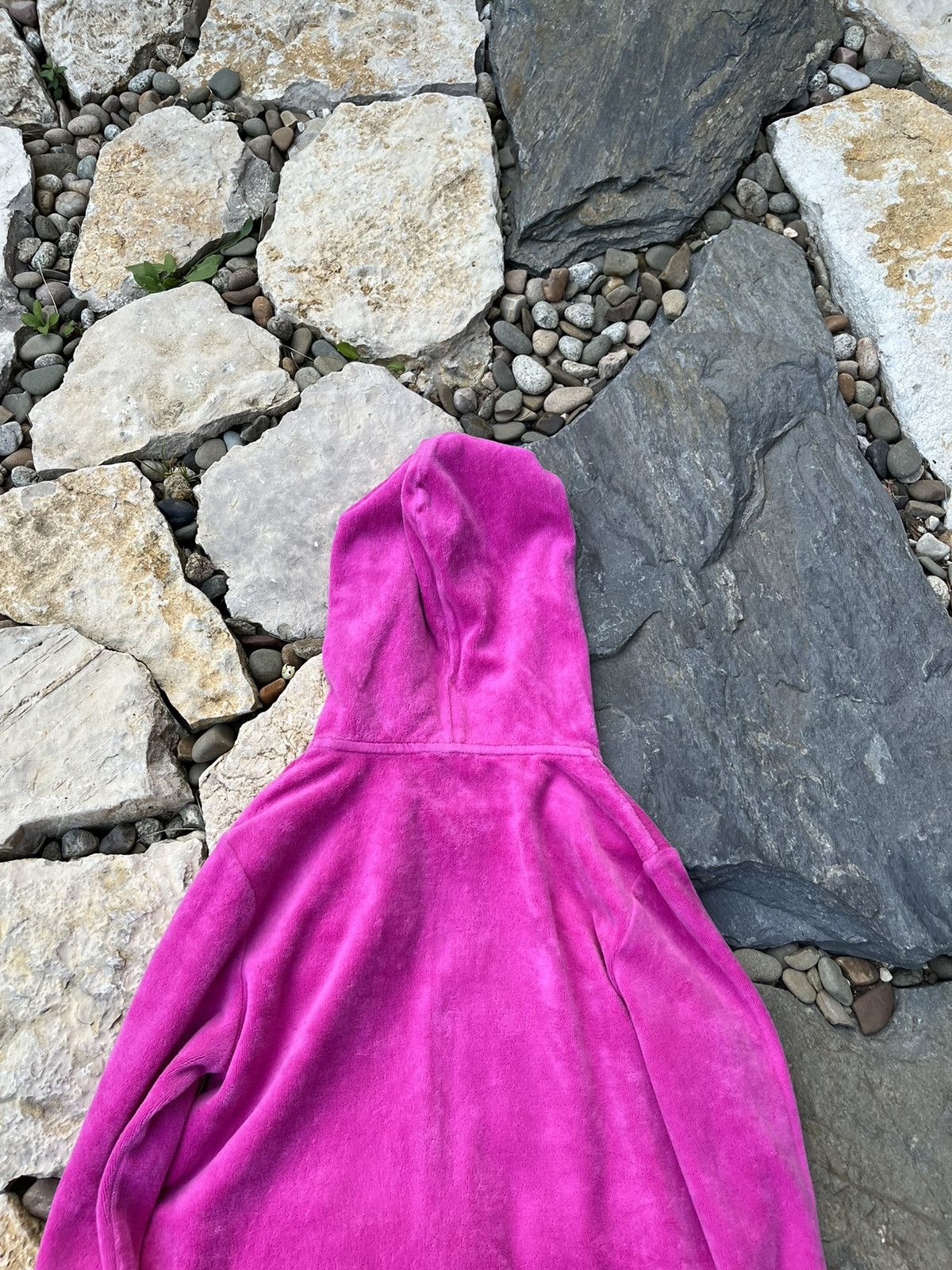 Juicy Couture × Vintage Vintage Juicy Couture y2k velvet zip hoodie basic sweatshirt Size S / US 4 / IT 40 - 17 Thumbnail