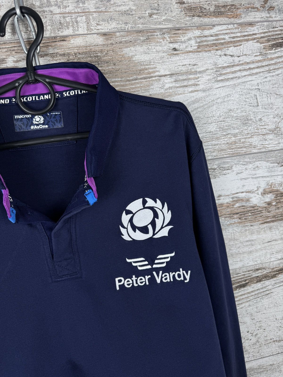 Macron Mens Vintage Macron Scotland Rugby national team sweatshirt Size US L / EU 52-54 / 3 - 5 Thumbnail