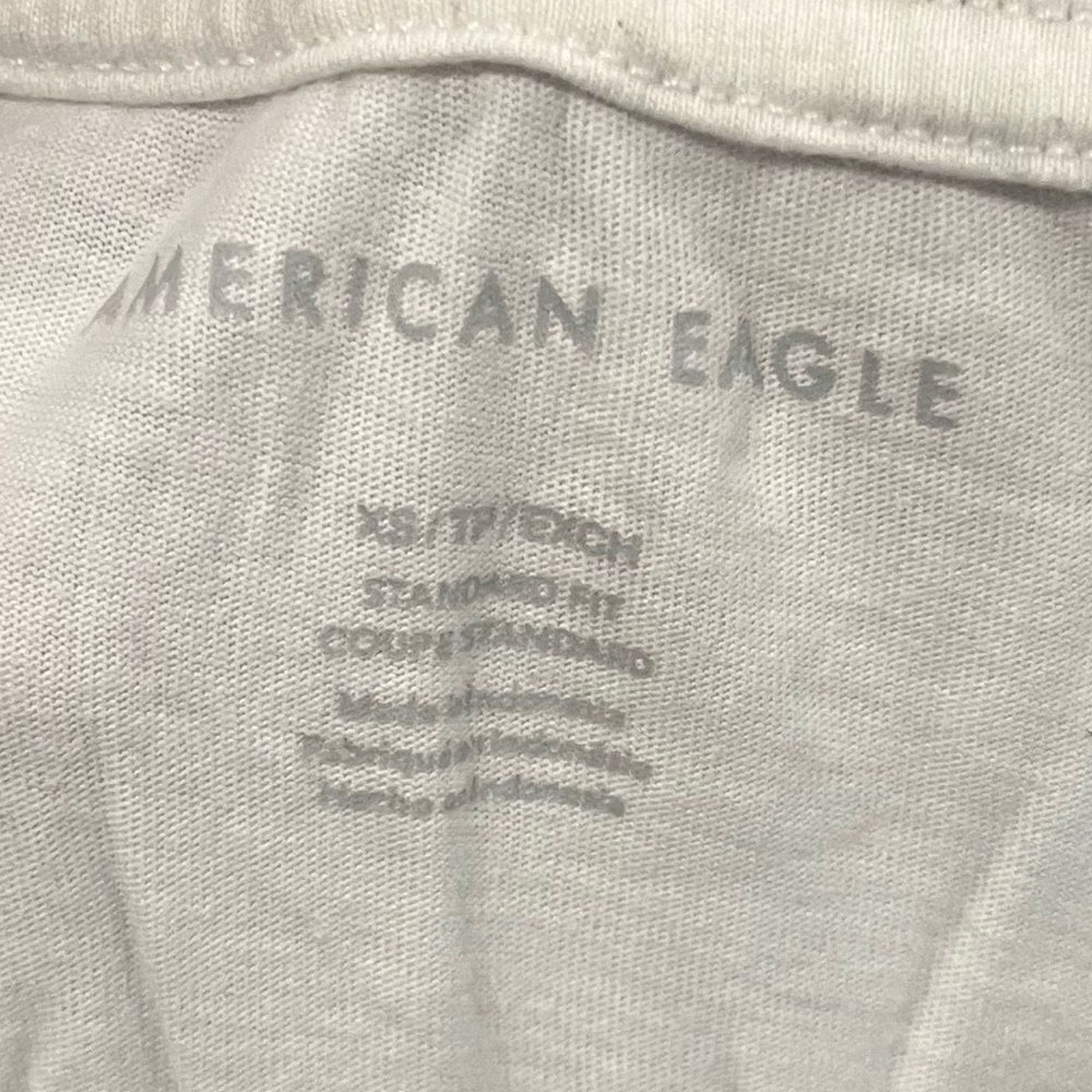 American Eagle Outfitters American Eagle AE USA Standard Fit Cotton Short Sleeve Size XS / US 0-2 / IT 36-38 - 3 Thumbnail