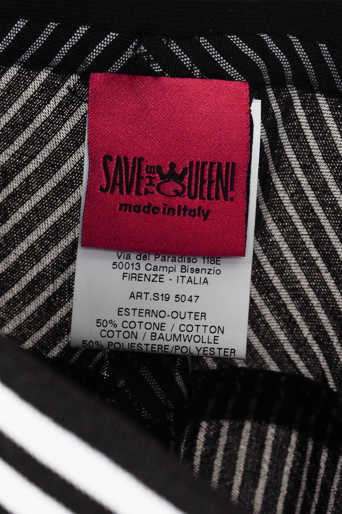 Other Save The Queen SS/19 Black Pinstripe-Cotton Wide-Leg Pants Size 30" / US 8 / IT 44 - 10 Thumbnail