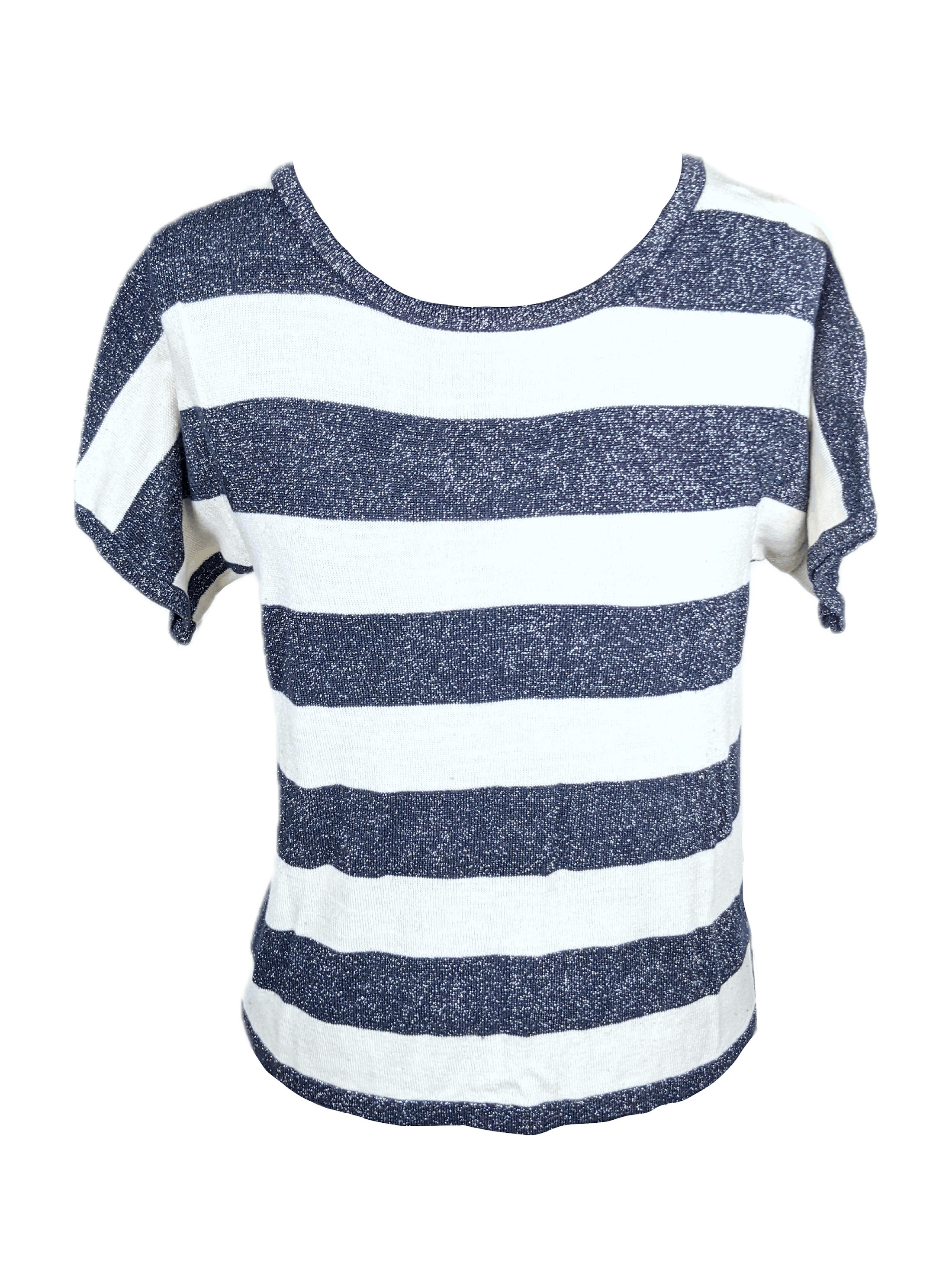 Ellen Tracy Ellen Tracy Sparkle Striped Top Size S / US 4 / IT 40 - 2 Thumbnail
