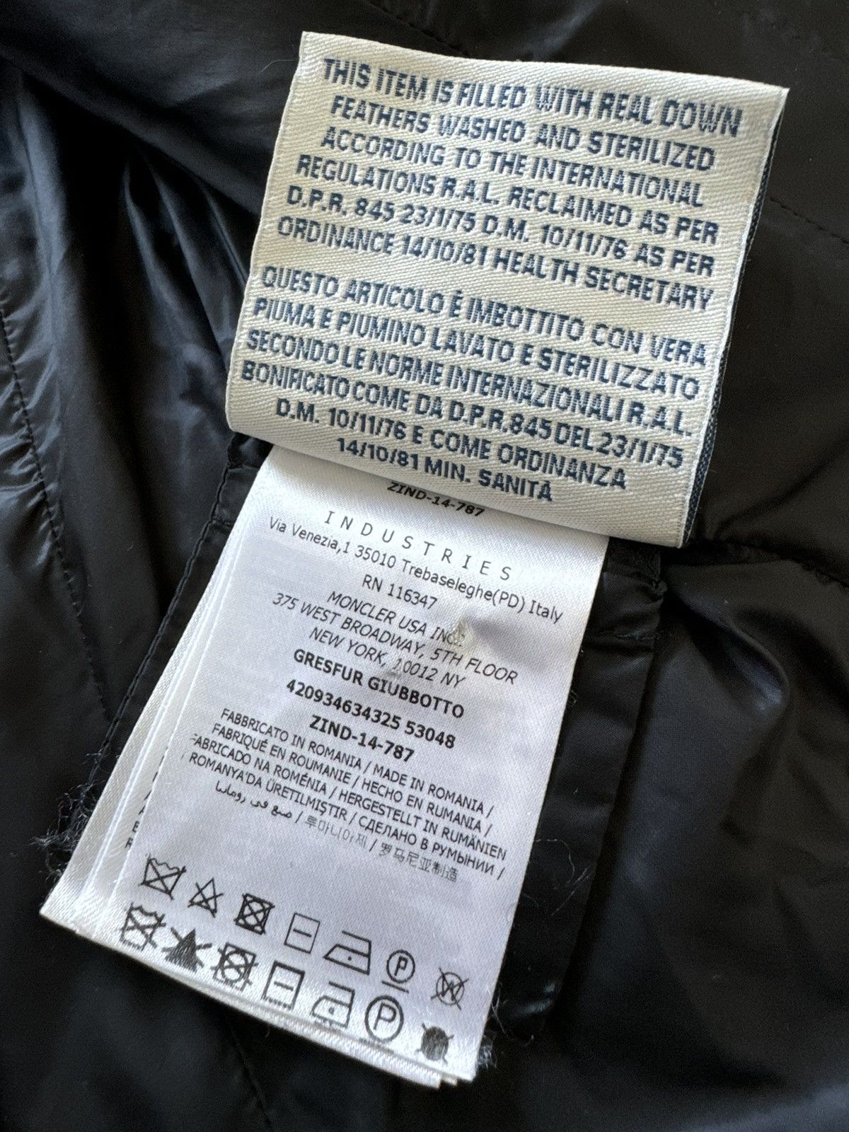 Moncler Moncler Gresfur black puffer hooded quilted jacket fur Size S / US 4 / IT 40 - 10 Thumbnail