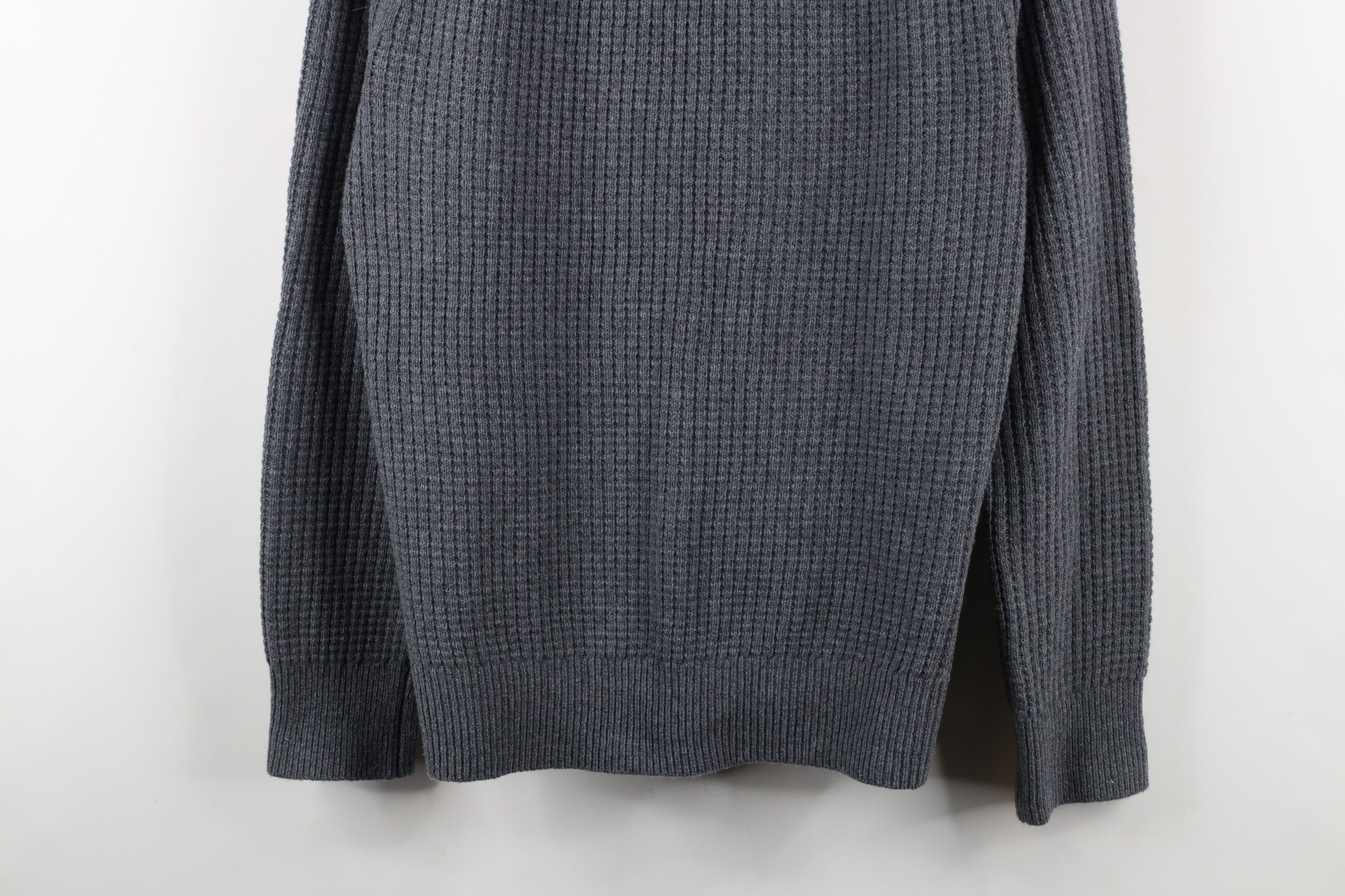 Banana Republic × Vintage Banana Republic Italian Yarn Wool Thermal Knit Sweater Gray Size US M / EU 48-50 / 2 - 3 Thumbnail