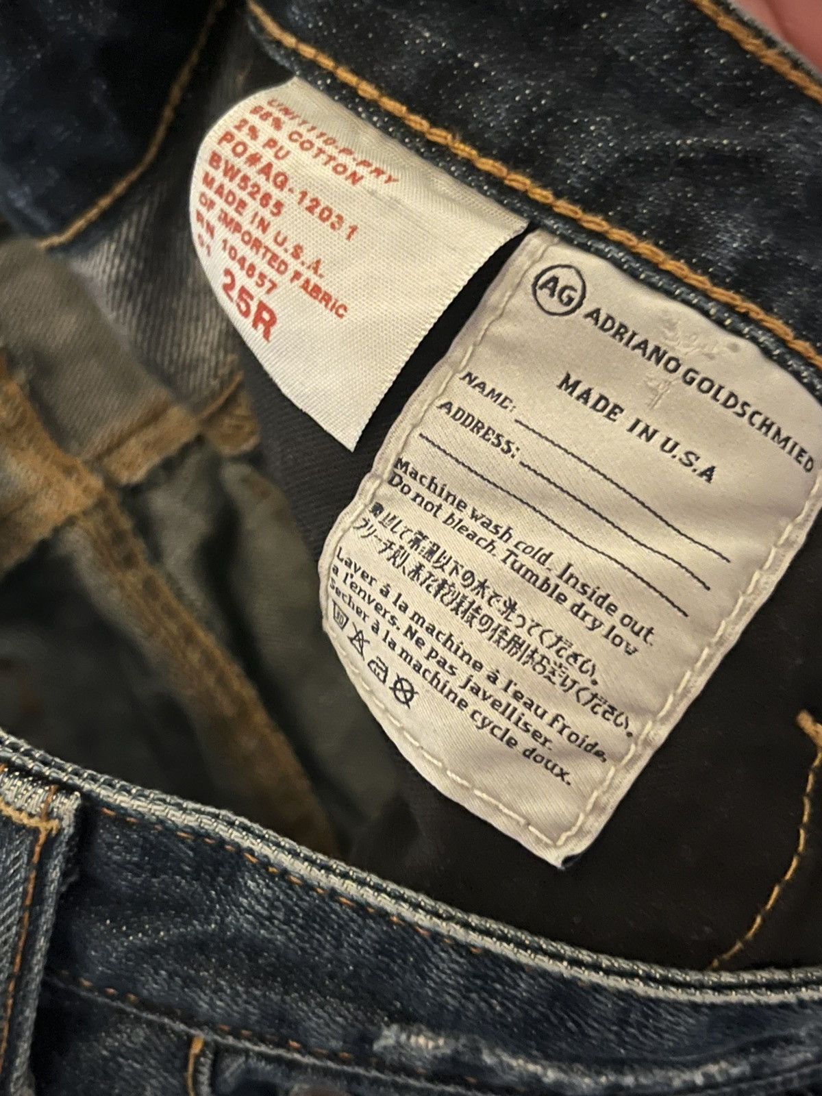 AG Adriano Goldschmied × Designer AG Women's Prima Mid Rise Cigarette Jeans Size 26" / US 2 / IT 38 - 5 Thumbnail