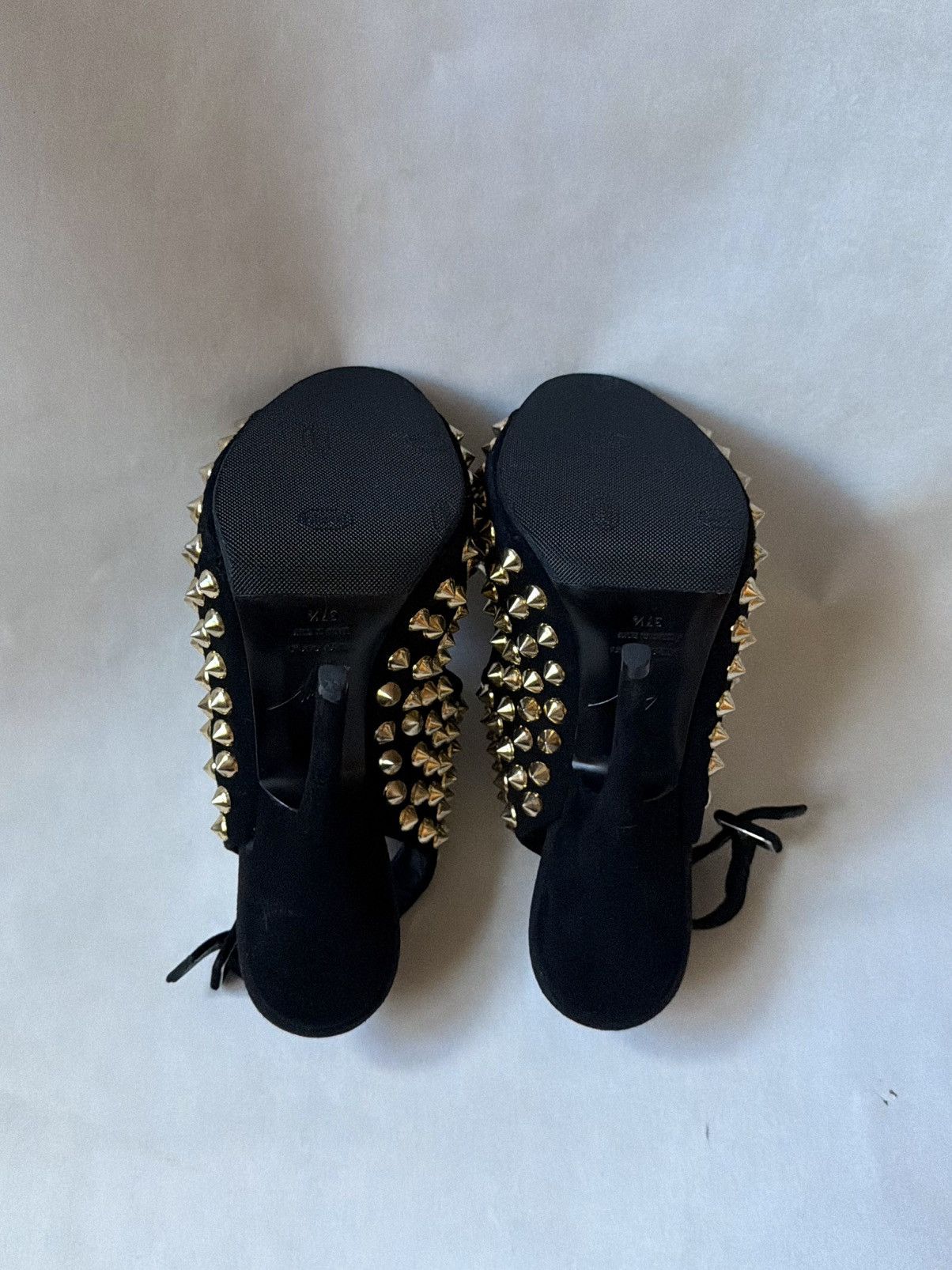 Giuseppe Zanotti Guiseppe Zanotti Studded Embellished Sandals Heels Shoes Size US 7.5 / IT 37.5 - 8 Thumbnail