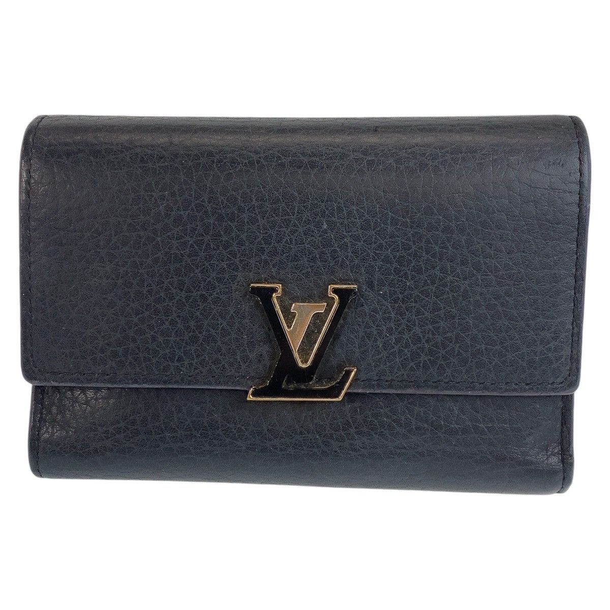 Louis Vuitton Louis Vuitton Louis Vuitton Capucines Leather Compact Wallet M61248 Leather Short Wallet M61248 in Very Good Condition Size ONE SIZE - 1 Thumbnail
