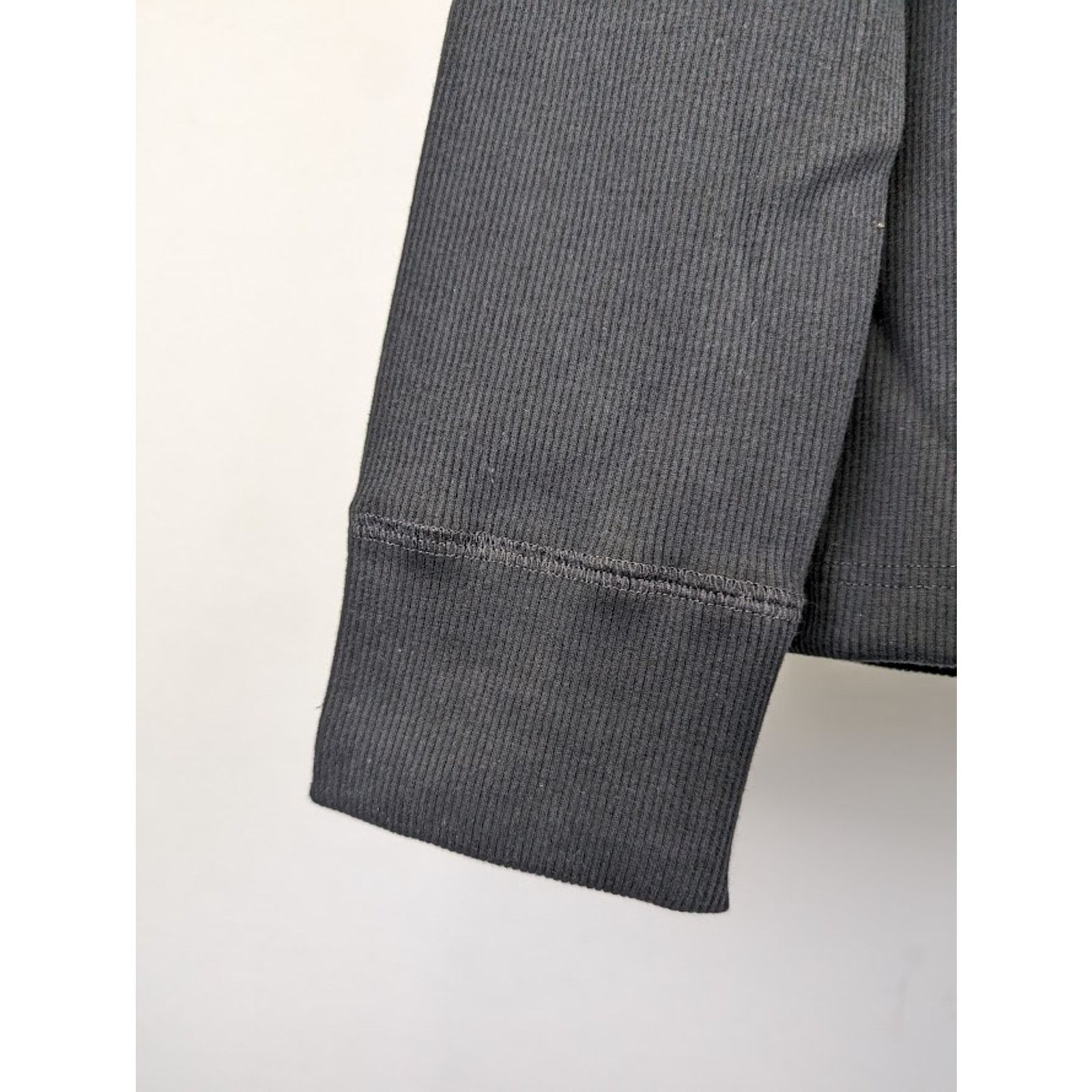 o1rshd1 Ribbed Jersey Stretch E. Long Sleeves Shirt in Black