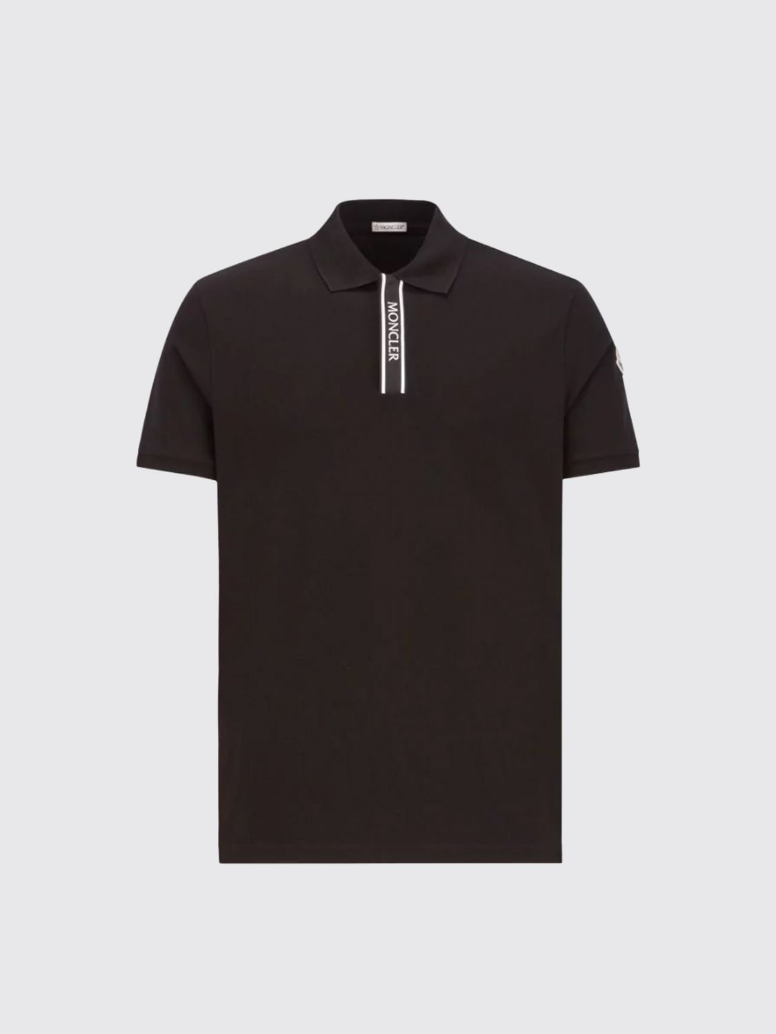 image of Moncler Polo Shirt Men Black (Size Medium)