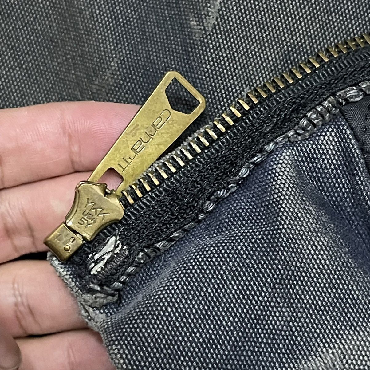 Carhartt Vintage Carhartt Active Jacket Distressed Denim Sunfaded Size US L / EU 52-54 / 3 - 13 Thumbnail