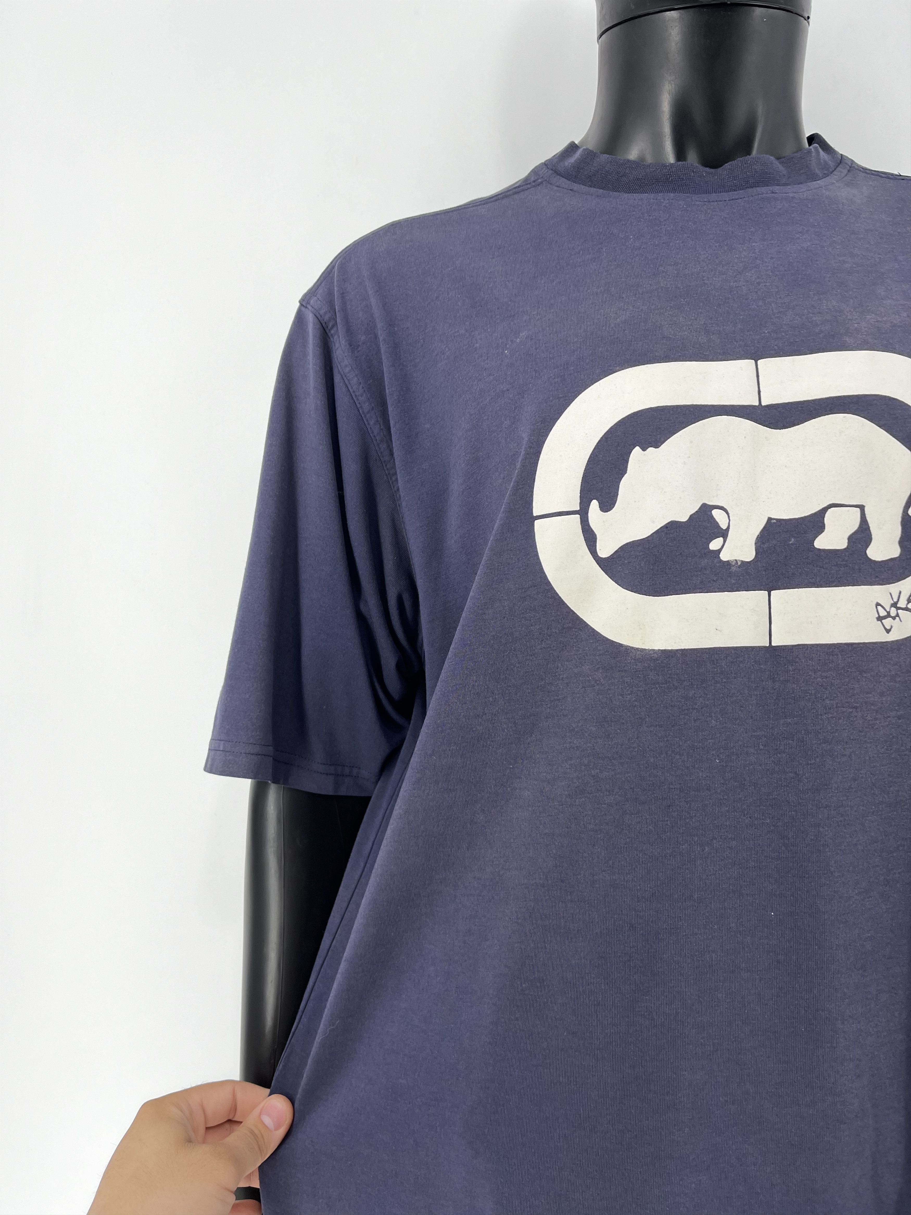 Ecko Unltd. Ecko Vintage Faded Rap Hip HoP T-Shirt Vintage Navy Tee Size US L / EU 52-54 / 3 - 7 Thumbnail