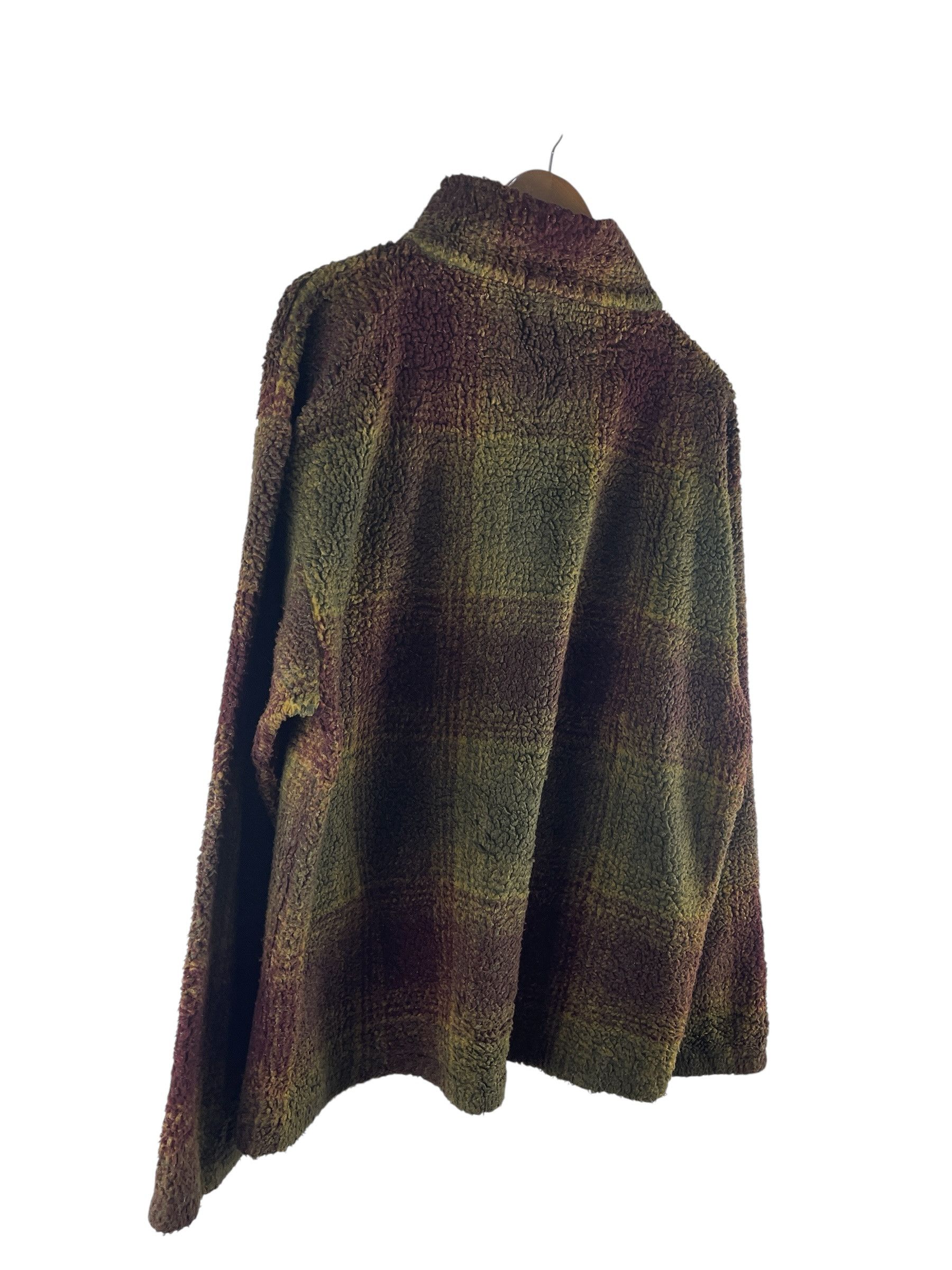 Nautica Nautica Plaid Sherpa Quarter Zip Fleece Pullover Jacket Size US L / EU 52-54 / 3 - 5 Thumbnail