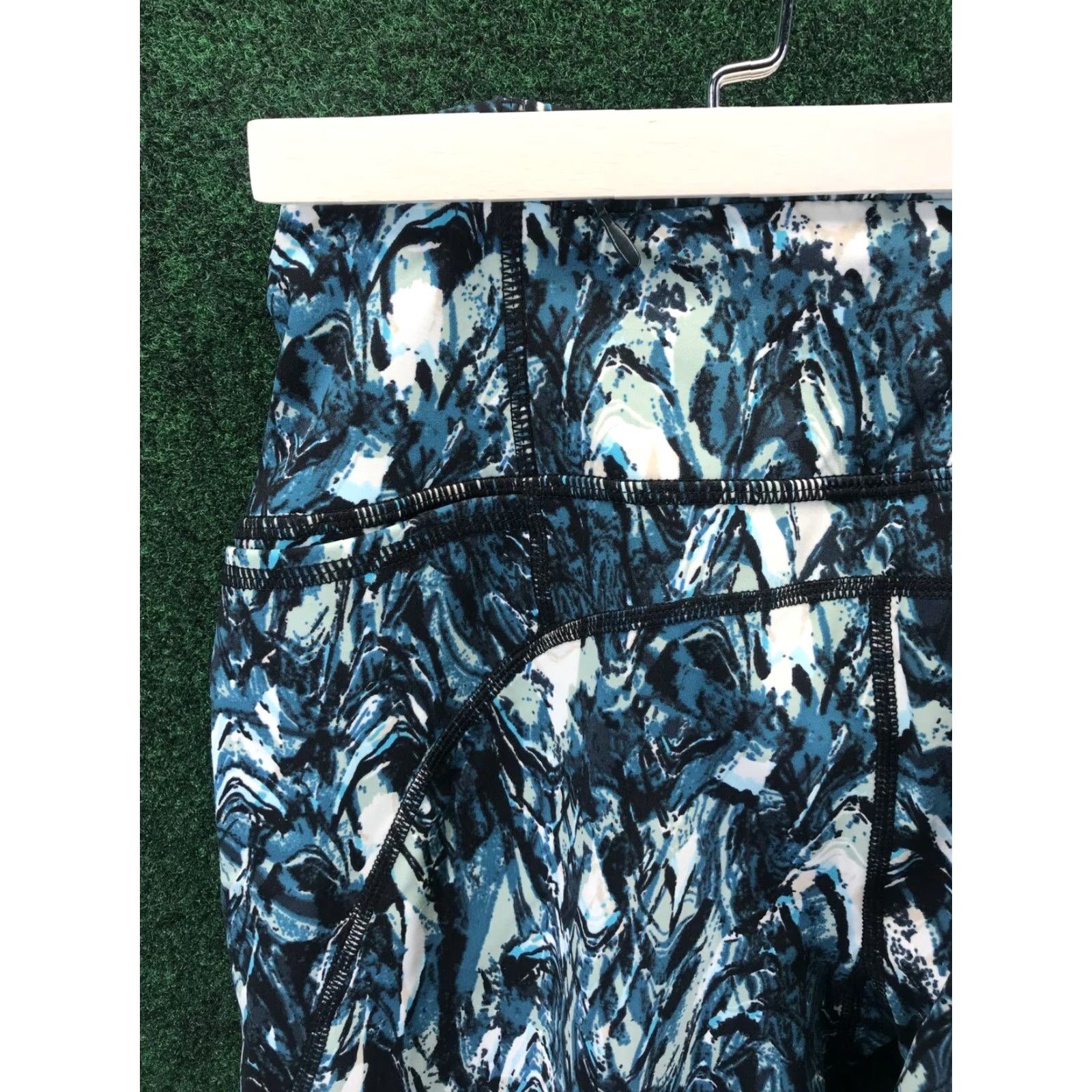 Sweaty Betty Sweaty Betty Power Yoga Leggings Women Size S Multicolor Blue Marble - Activewear, Gym & Running Size 28" / US 6 / IT 42 - 6 Thumbnail