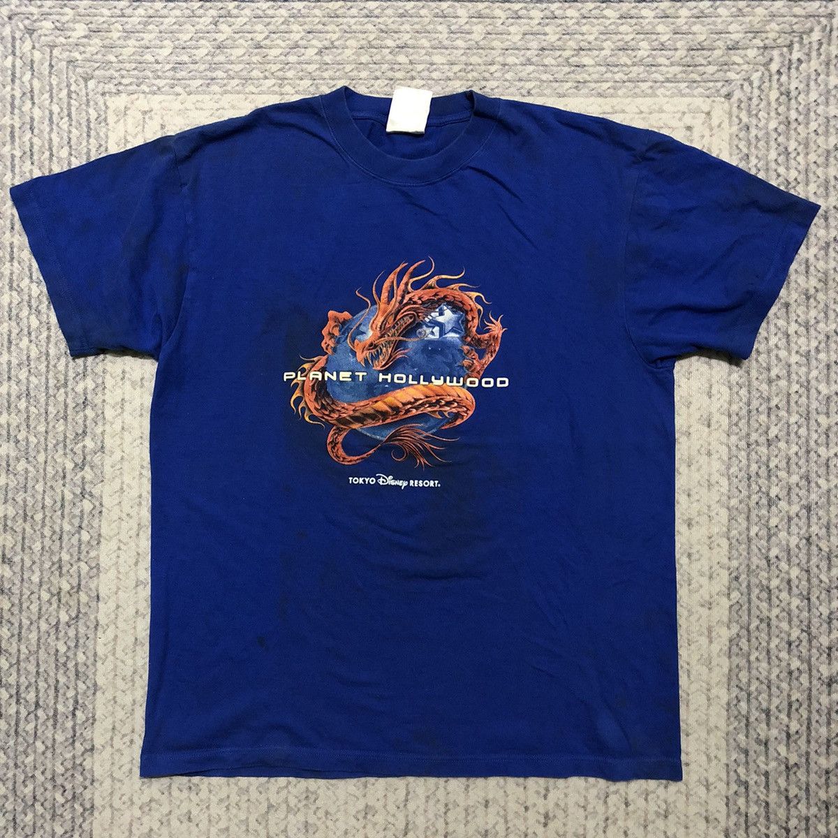 Planet Hollywood Rare Distressed Vintage Disney X Planet Hollywood Dragon Tee Size US L / EU 52-54 / 3 - 1 Thumbnail