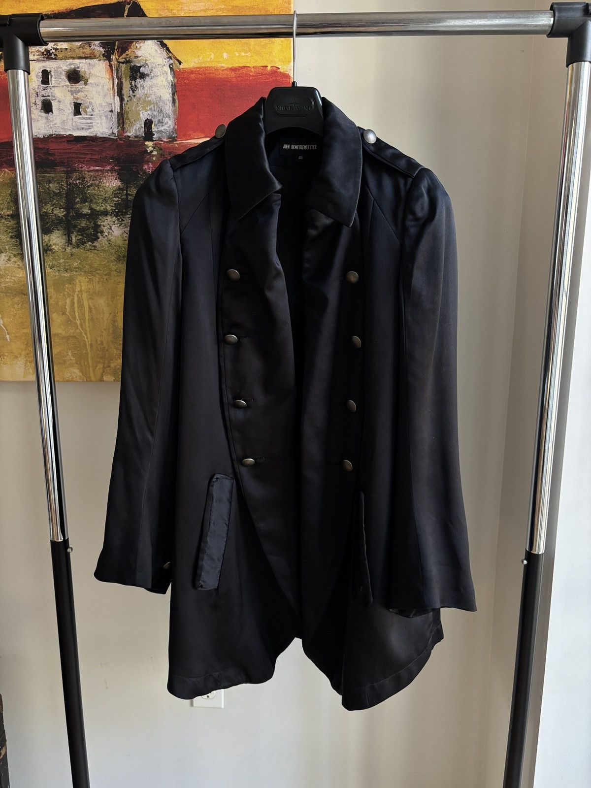 Ann Demeulemeester Ann Demeulemeester Asymmetrical Napoleon Trench Coat Size US S / EU 44-46 / 1 - 3 Thumbnail