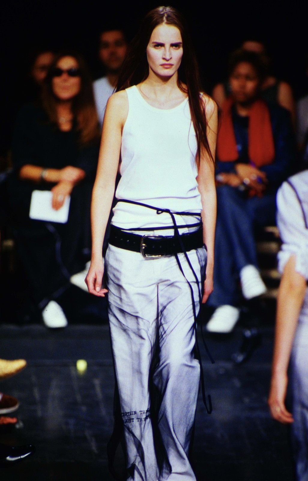 Ann Demeulemeester Ann Demeulemeester SS00 Oversized Black Leather Belt Size 30 - 6 Thumbnail