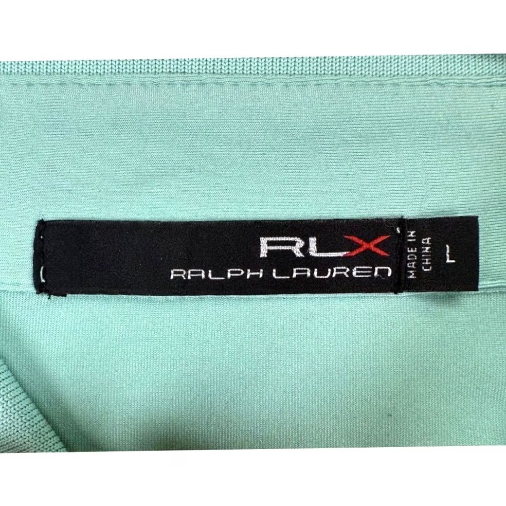 RLX Ralph Lauren RLX Ralph Lauren Golf Polo Shirt Mens Large Green Short Sleeve Polo Size US L / EU 52-54 / 3 - 3 Thumbnail