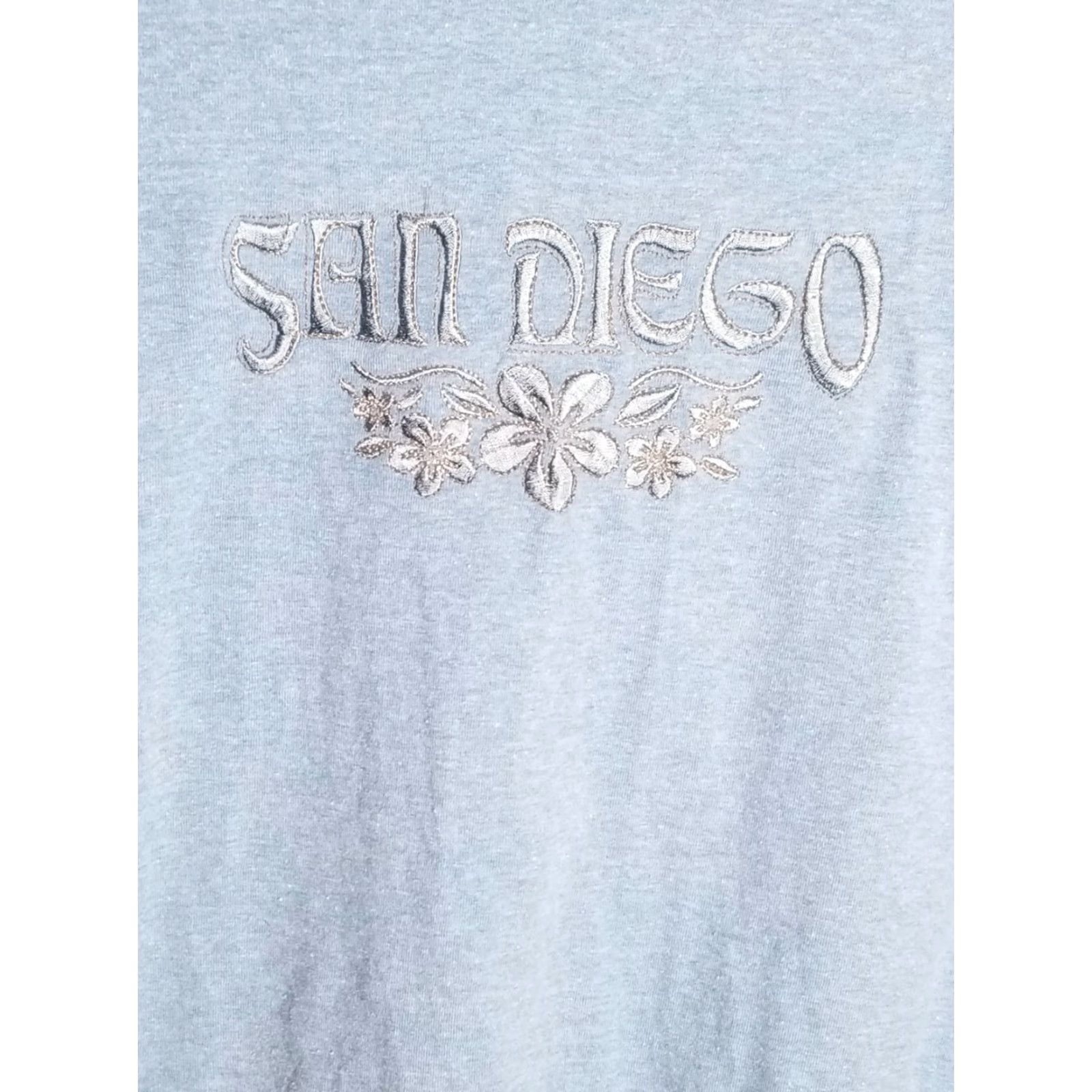 Vintage VINTAGE Mens L Embroidered San Diego Souvenir Blue T-Shirt Size US L / EU 52-54 / 3 - 2 Thumbnail
