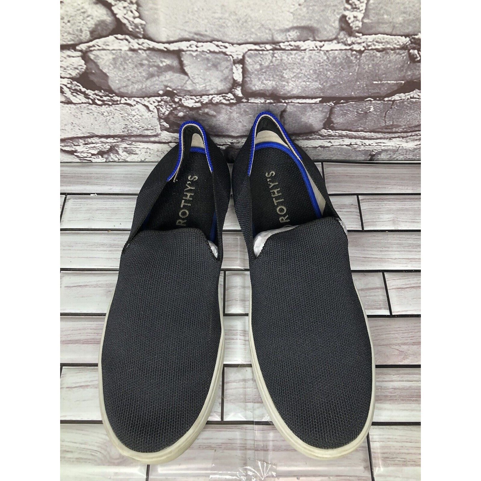 Other Rothy’s Black Knit Fabric The Original Slip On Sneaker Shoes Size US 11 / IT 41 - 13 Thumbnail