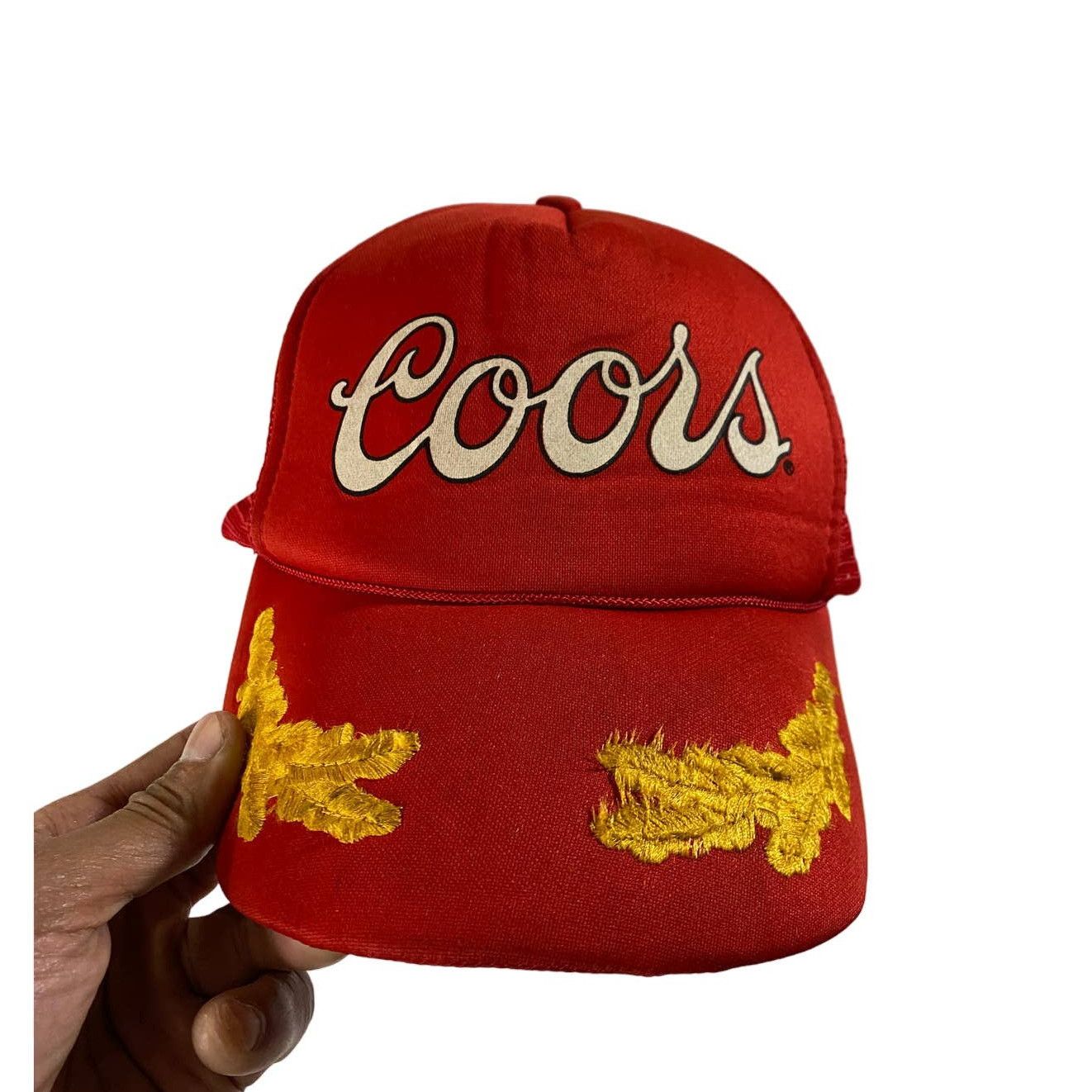 Vintage Vintage Coors Beer Snapback Rope String Trucker Hat Mesh Grailed