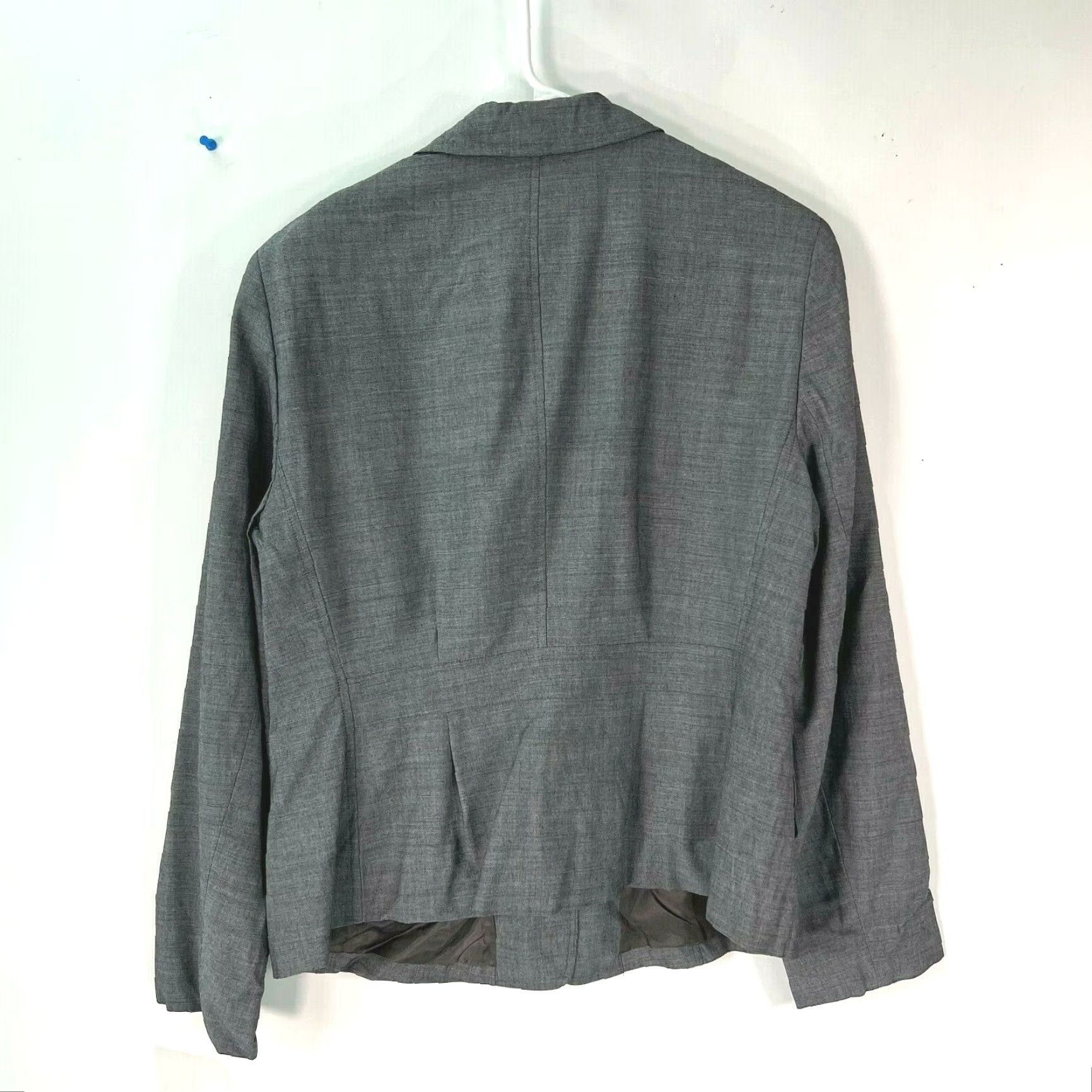 Jones New York Jones New York Womens Blazer Long Sleeve Stretch Two Button Gray 14P Size XL / US 12-14 / IT 48-50 - 2 Thumbnail