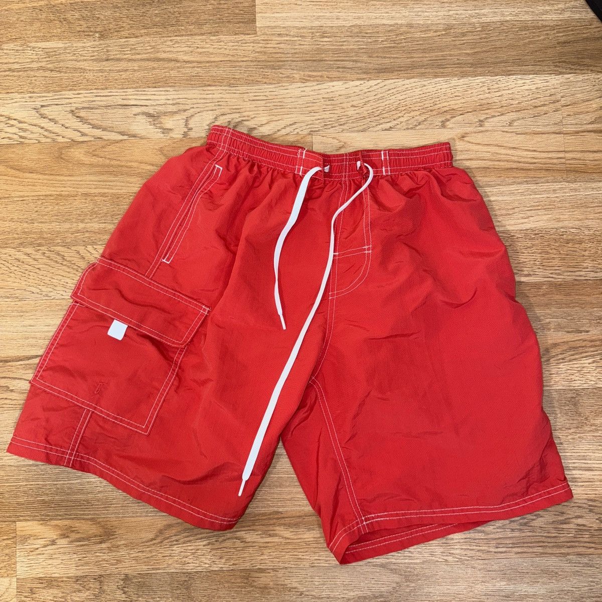 Vintage red life guard shorts Size US 26 / EU 42 - 1 Thumbnail