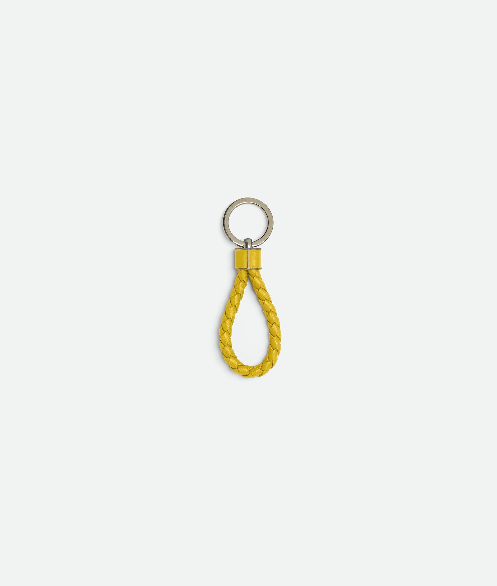 Bottega Veneta o1loc1c0325 Size: OS / 709727 Intreccio Key Ring in Yellow Size ONE SIZE - 2 Thumbnail