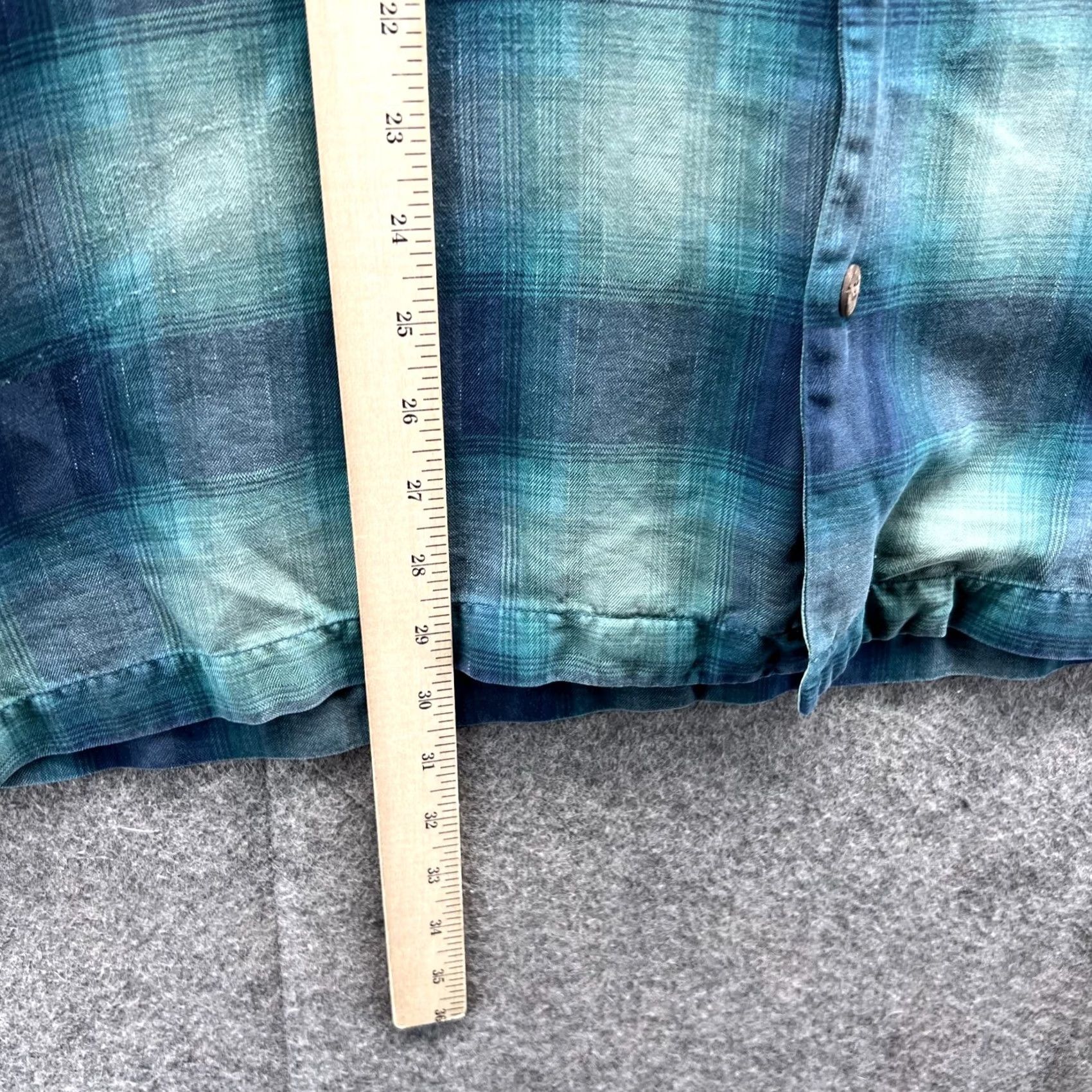 Tommy Bahama Tommy Bahama Shirt Mens XL Blue Men Silk Plaid Button Short Sleeve Green Casual Size US XL / EU 56 / 4 - 5 Thumbnail