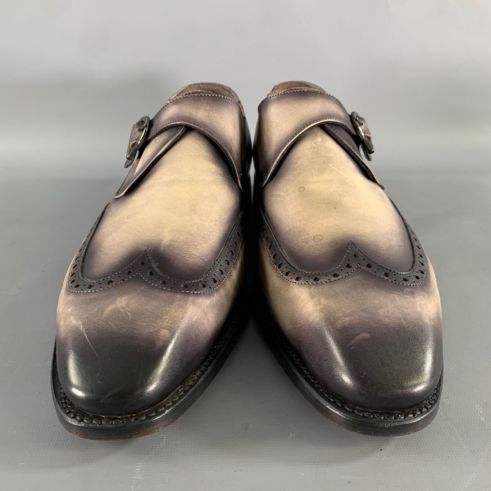 Other KLEIN EPSTEIN & PARKER Size 12 Grey White Distressed Paten Size US 12 / EU 45 - 4 Thumbnail