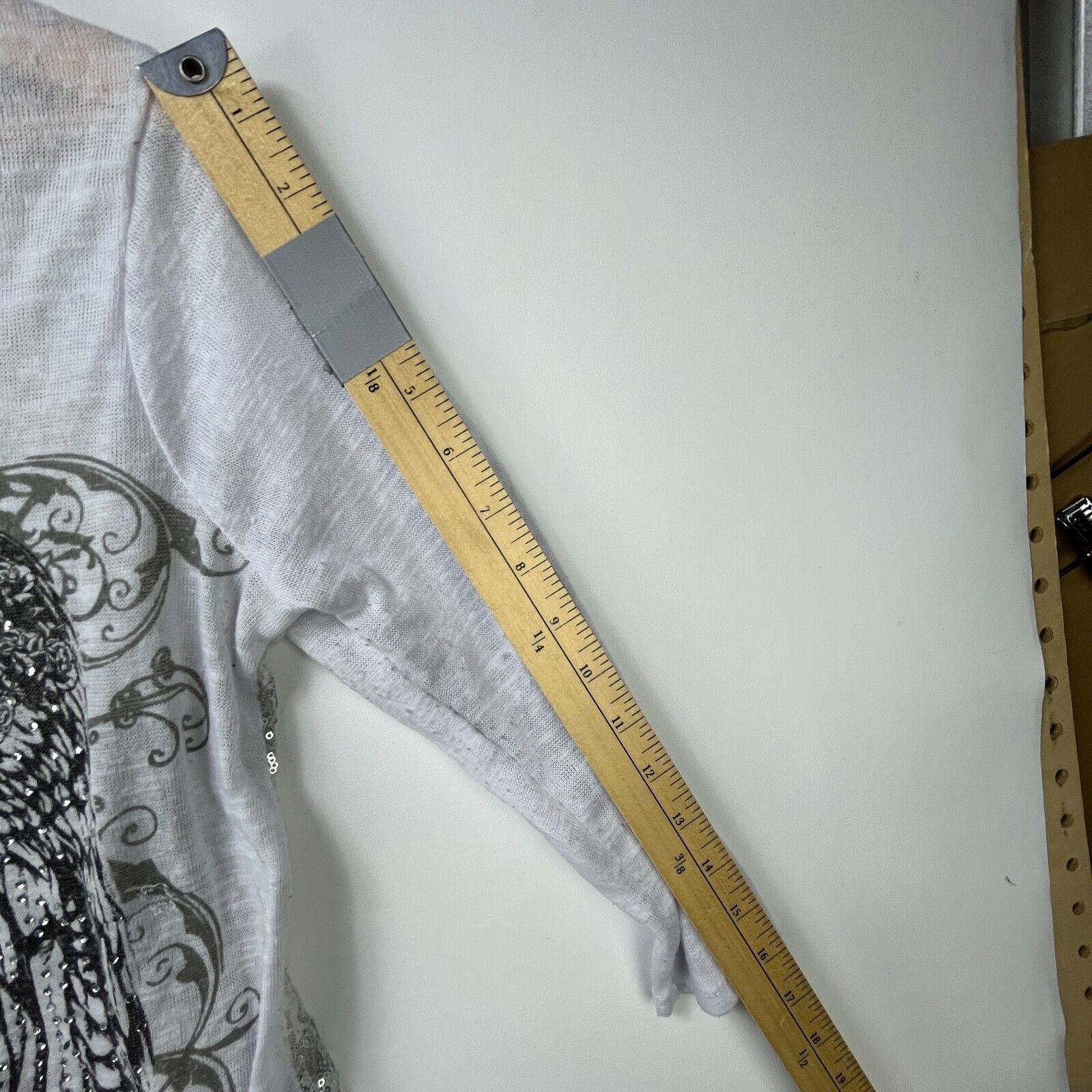 Affliction × Vintage Vintage Y2K Angel Cross Wings Affliction Shirt Women's Large Size L / US 10 / IT 46 - 7 Thumbnail