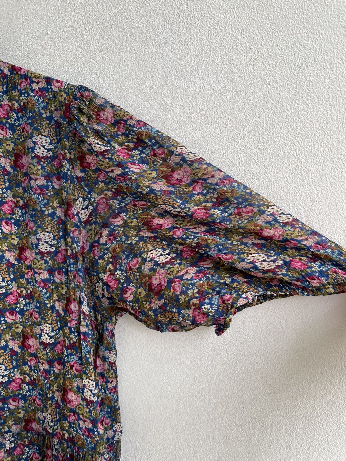 Designer × Sezane SÉZANE Holy Dress Floral Flower Midi Mini Dress Size XS / US 0-2 / IT 36-38 - 6 Thumbnail