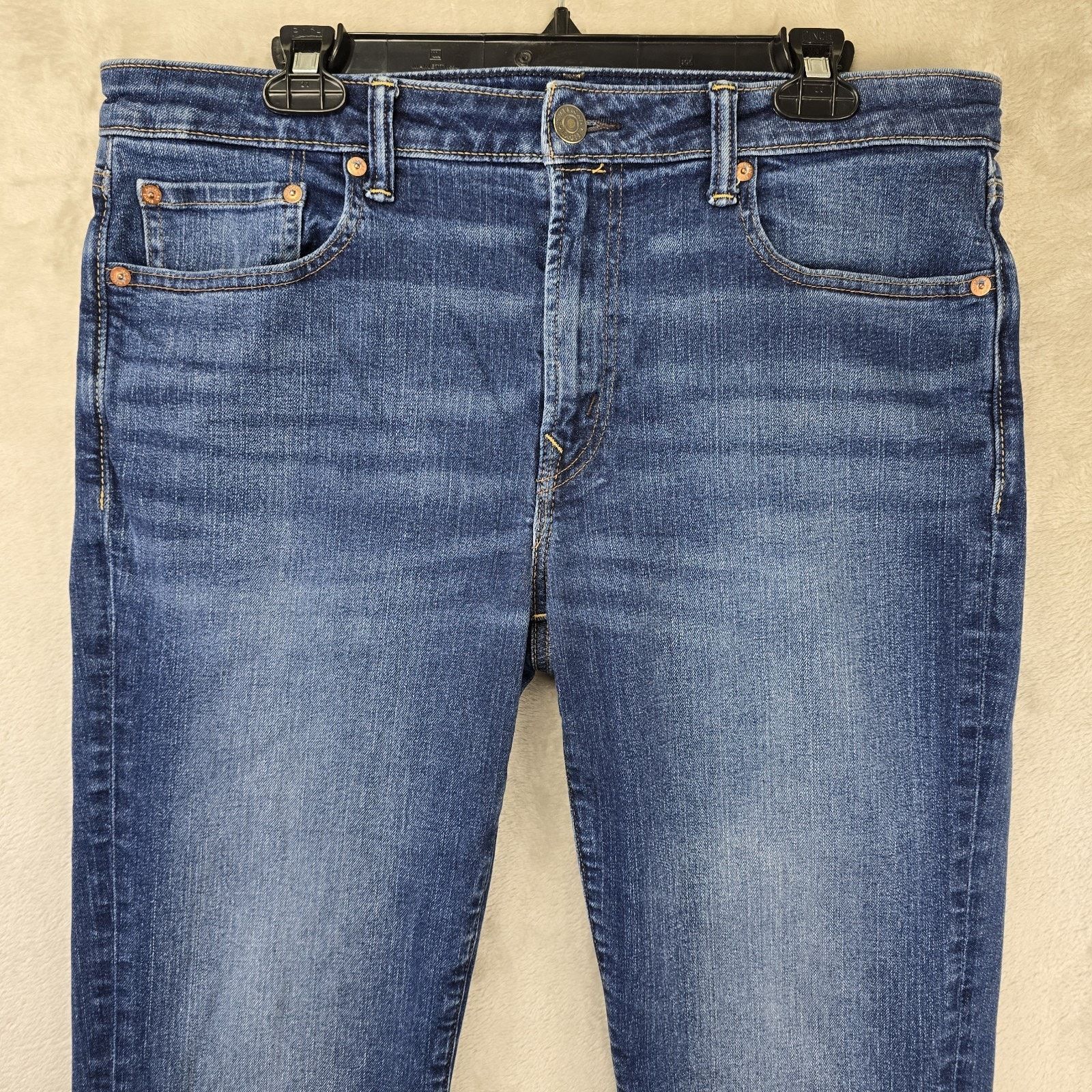 American Eagle Outfitters American Eagle Original Straight Jeans 33x30 (Fits 35x28) Size US 33 - 2 Thumbnail