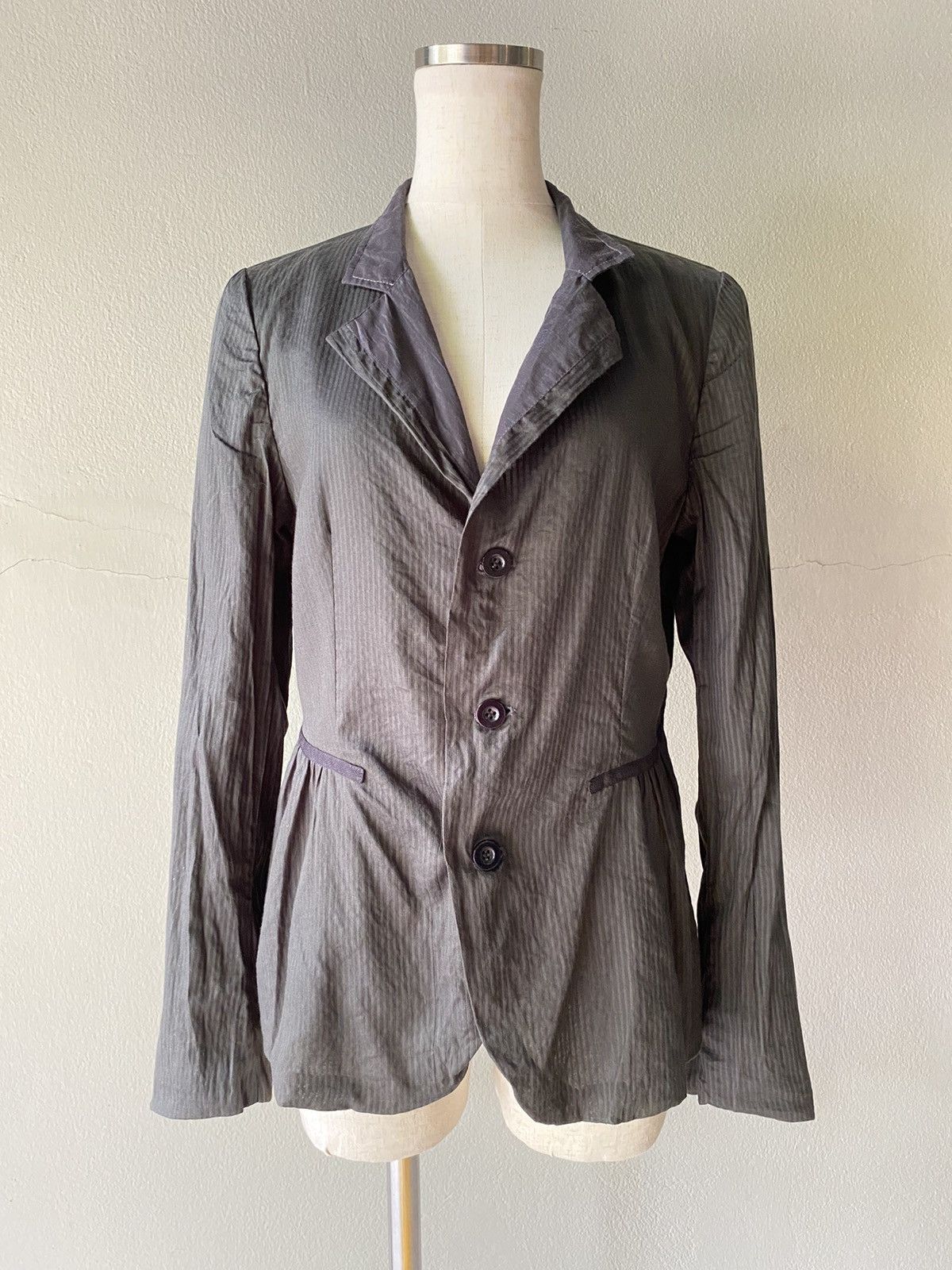 Marithe + Francois Girbaud Marithe Francois Girbaud women blazer in light and dark gray Size S / US 4 / IT 40 - 14 Thumbnail