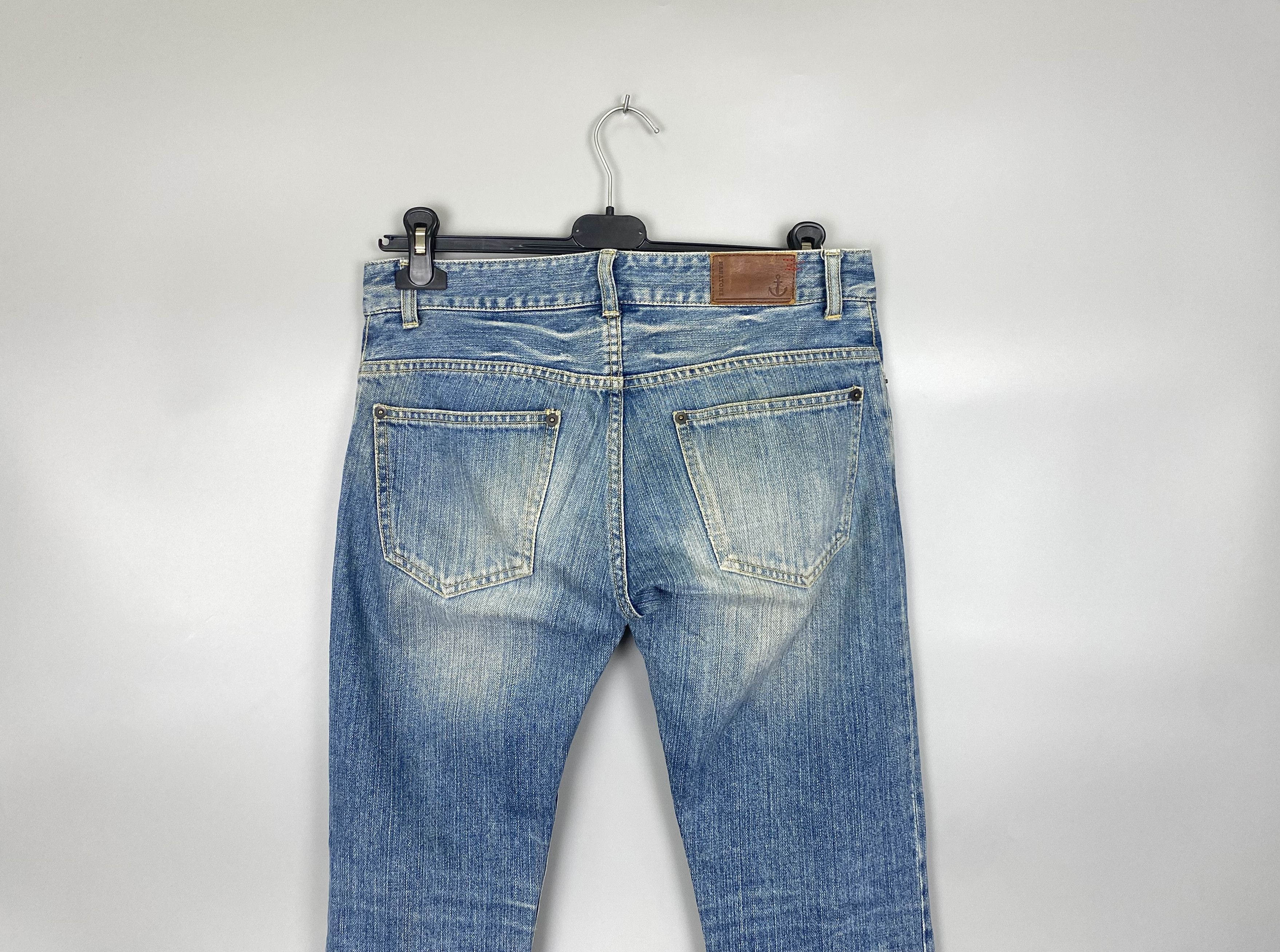 Japanese Brand RARE NANATONE Washed Denim Jeans Made in JAPAN Size US 28 / EU 44 - 8 Thumbnail