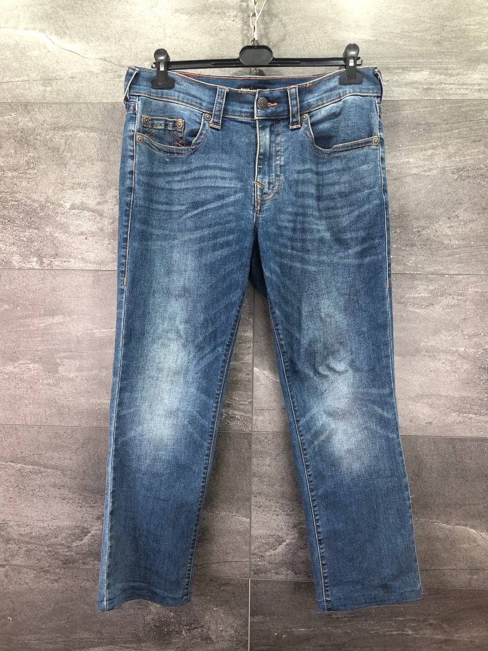 Pre-owned Jean X True Religion Ricky Big T Nf Pants Jeans Denim Size 32 In Blue