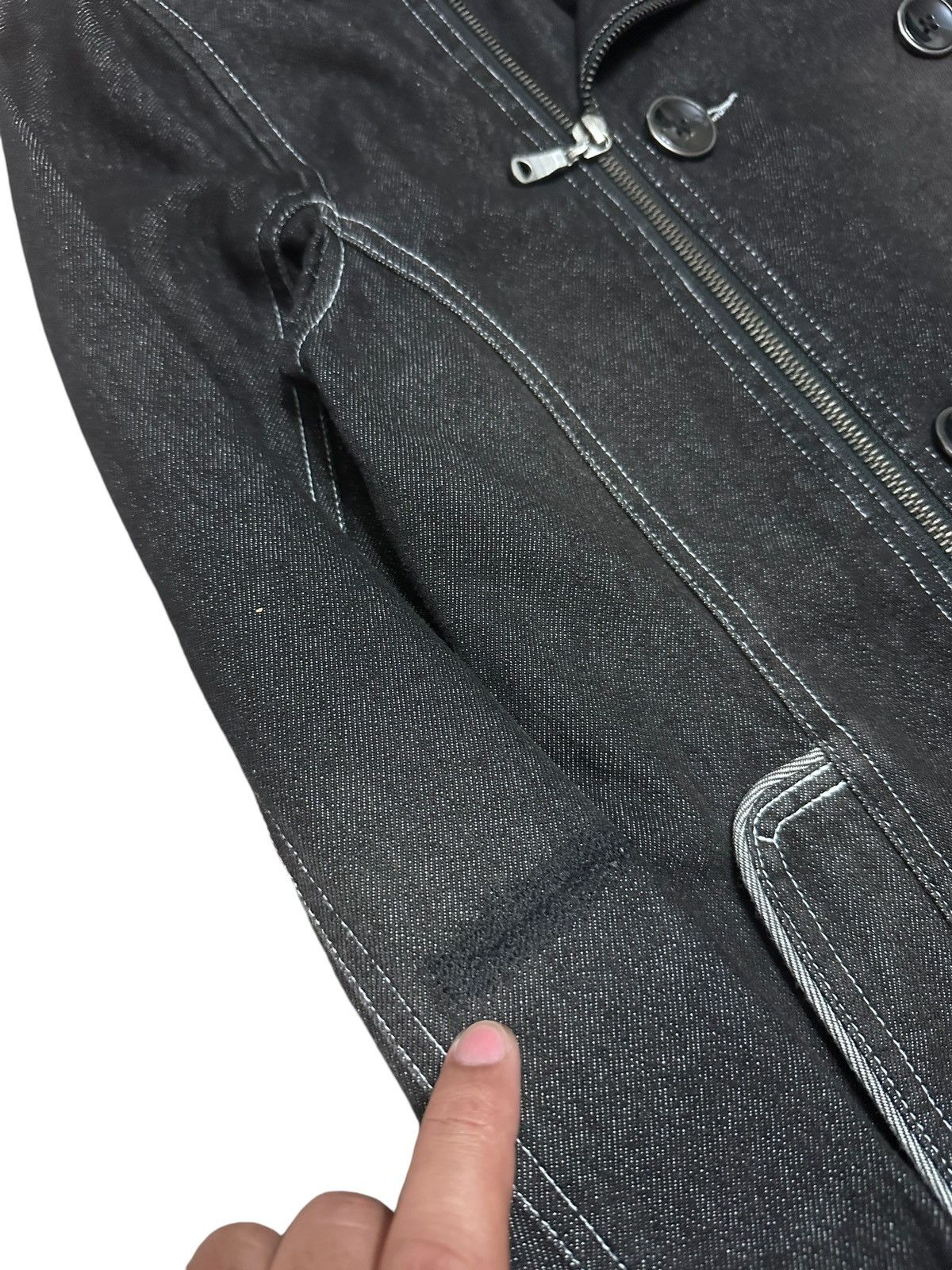 If Six Was Nine × Le Grande Bleu (L.G.B.) × Vintage RARE ‼️ LGB Semantic Design Asymmetrical Denim Jacket Size US S / EU 44-46 / 1 - 8 Thumbnail