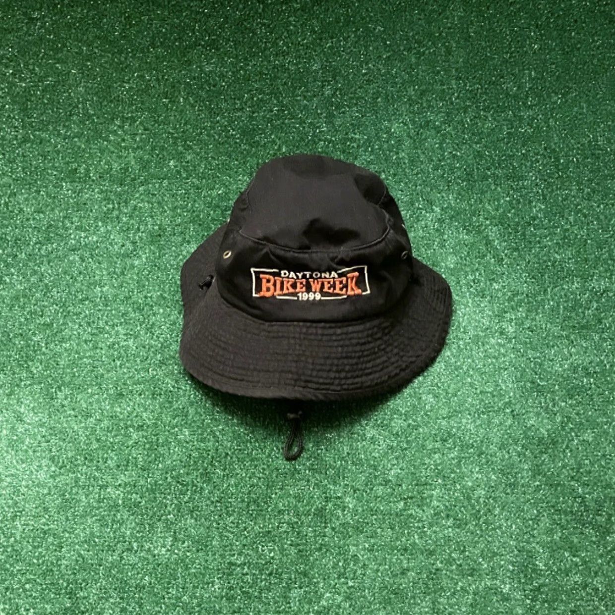 Vintage VINTAGE Bucket Hat 90s Daytona Beach Bike Week 1999 Florida Mens Adult Black One Size Mens Boys? Size ONE SIZE - 3 Thumbnail