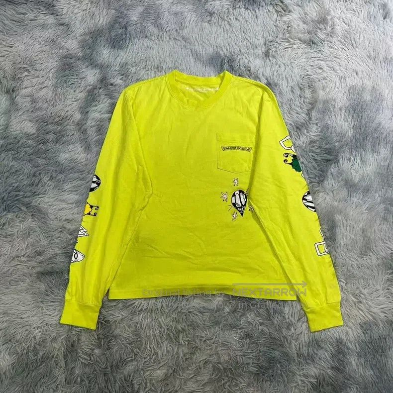 Chrome Hearts Chrome Hearts Size M Fluorescent green mattyboy sweater Size US M / EU 48-50 / 2 - 2 Thumbnail