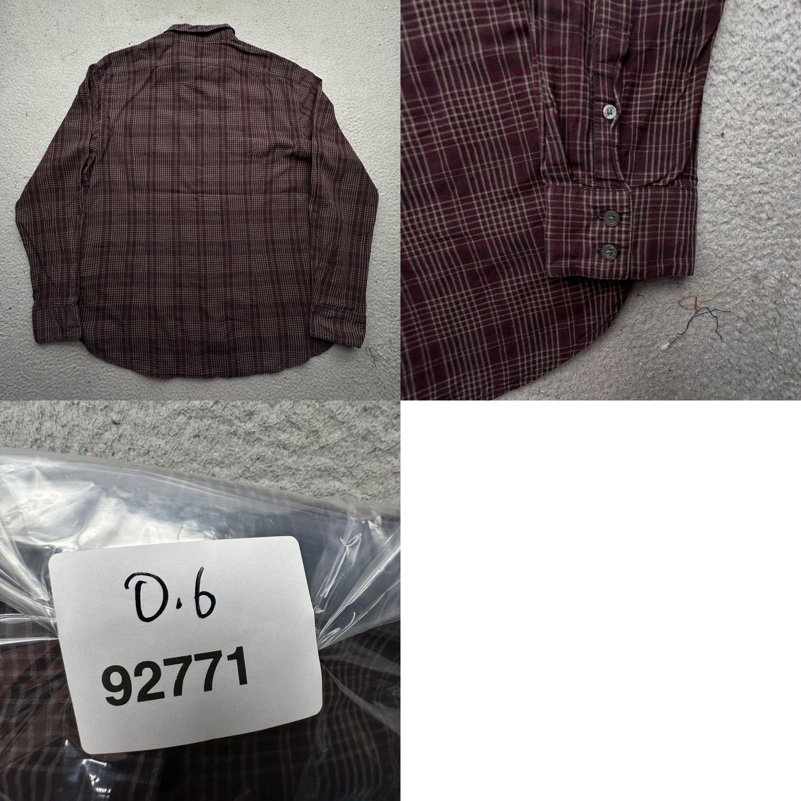 John Varvatos John Varvatos USA Plaid Long Sleeve Button Up Shirt Mens Large Black Red Pattern Plaid Button-Up Shirt Mens L Size US L / EU 52-54 / 3 - 8 Thumbnail