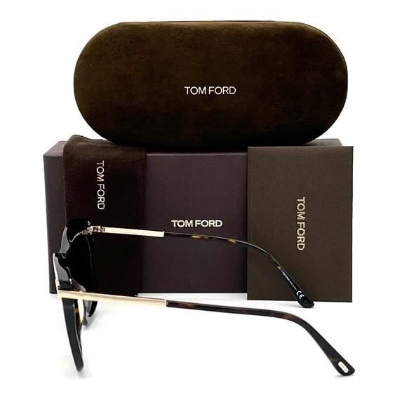 Tom Ford Tom Ford DASHA FT0822 52H Dark Havana / Brown Polarized 52m Size ONE SIZE - 3 Thumbnail